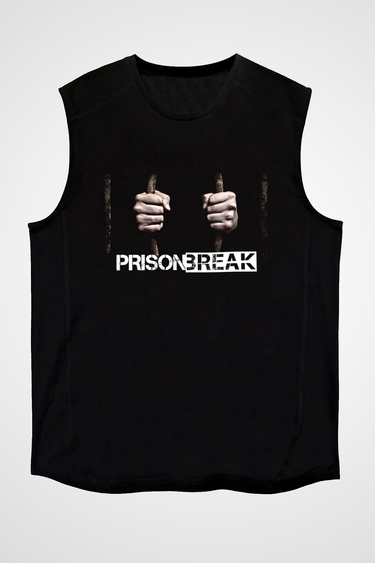 Prison Break Siyah Unisex Kolsuz Tişört