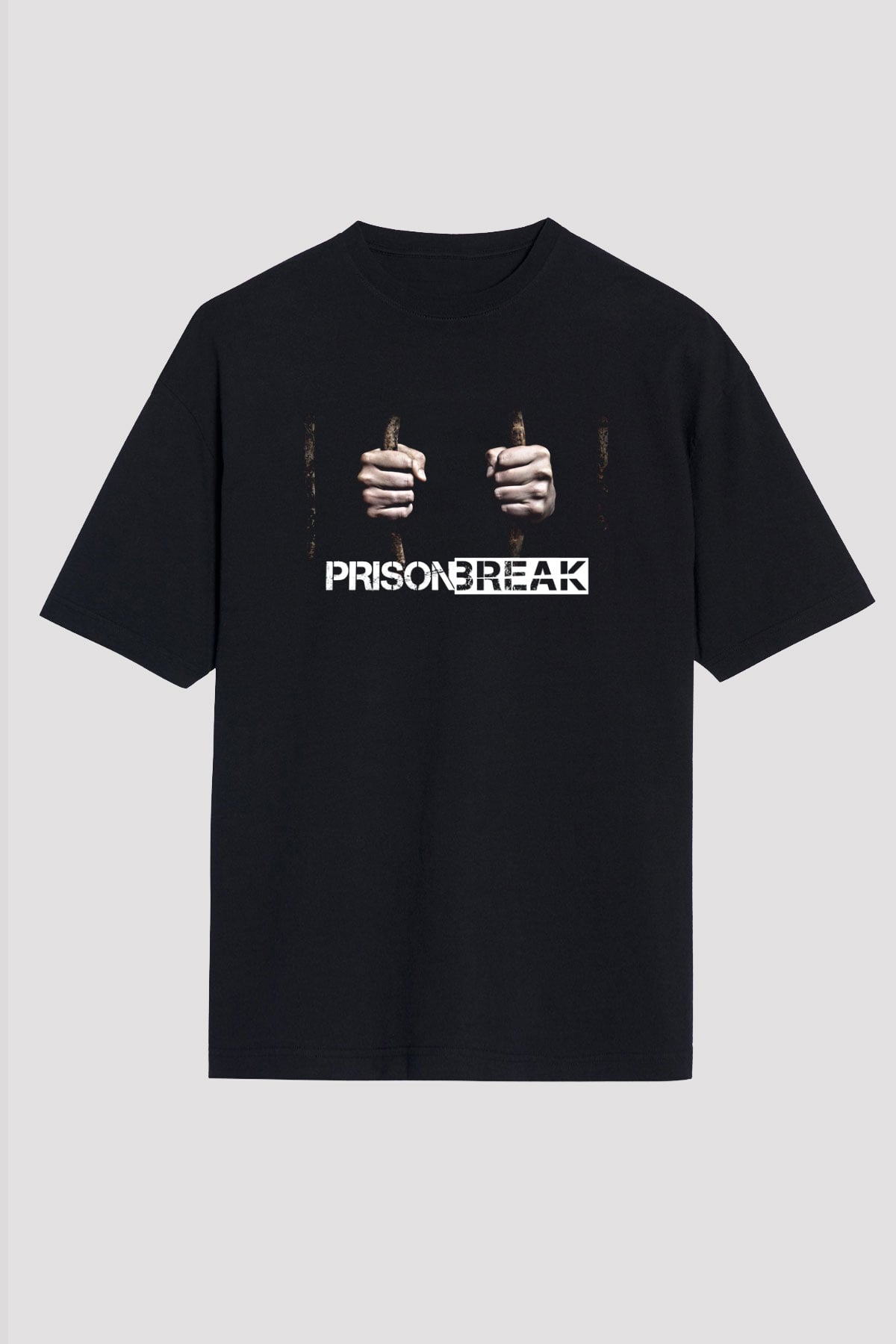 Prison Break Siyah Unisex Oversize Tişört T-Shirt