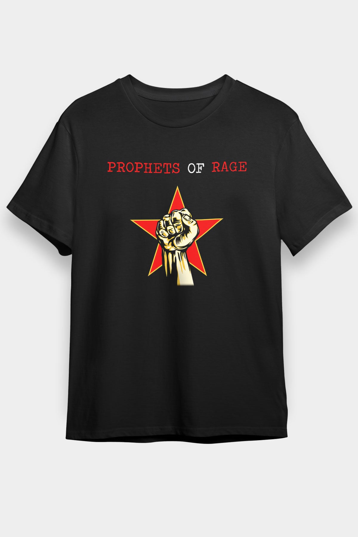 Prophets of Rage Siyah Unisex Tişört T-Shirt - TişörtFabrikası