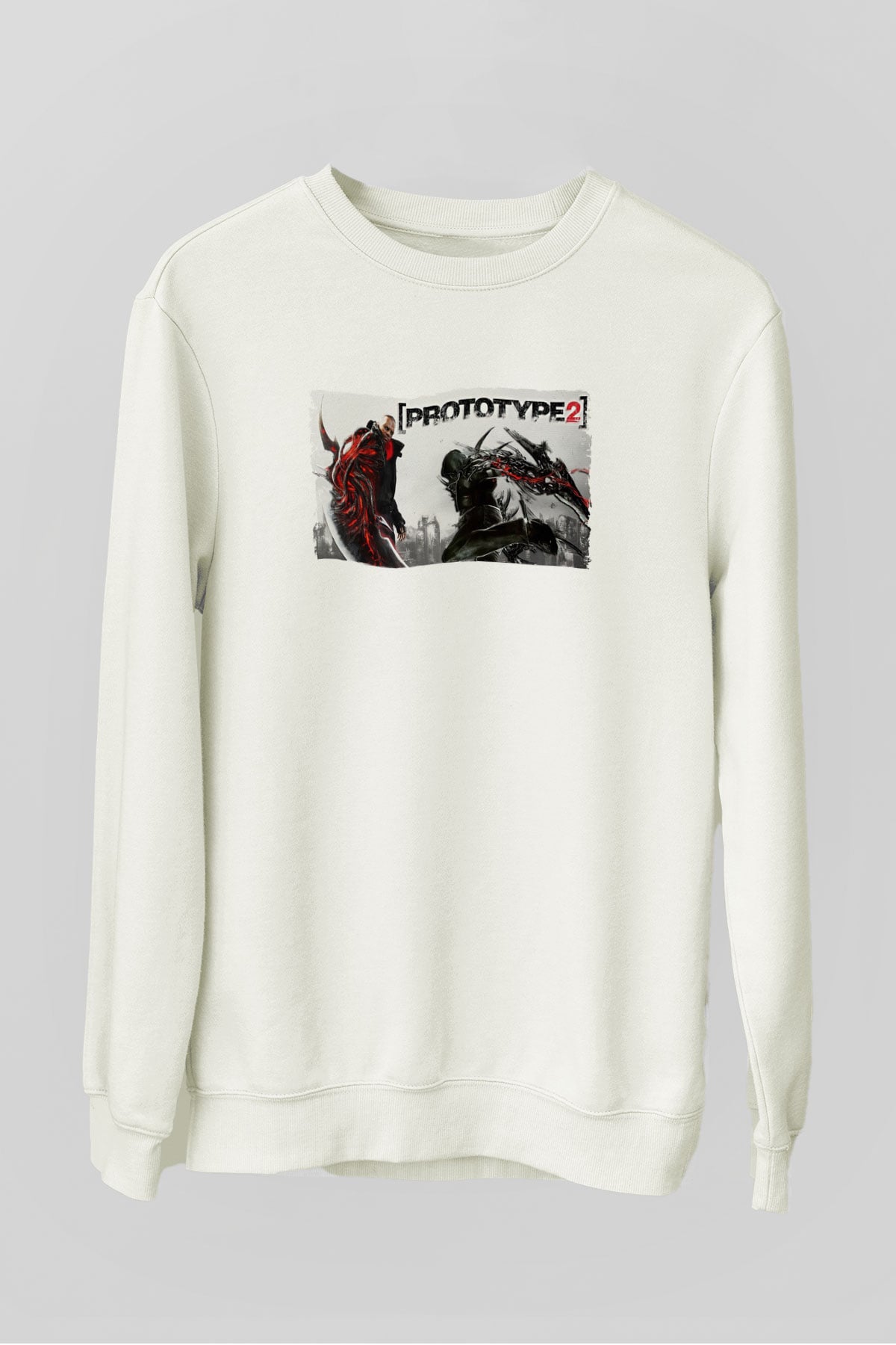 Prototype Beyaz Unisex Sweatshirt