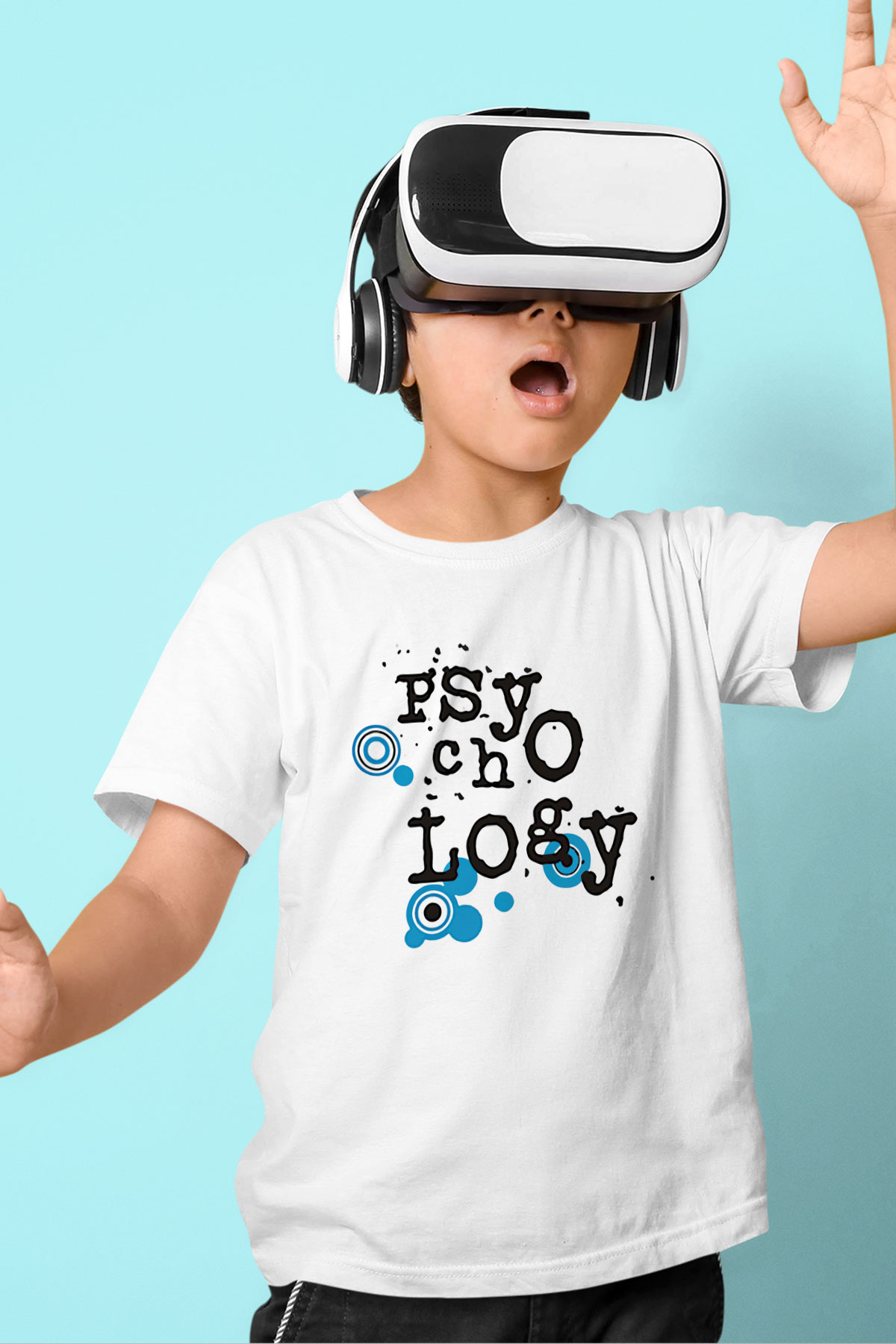 Psikolog Baskılı Beyaz Unisex Çocuk Tişört