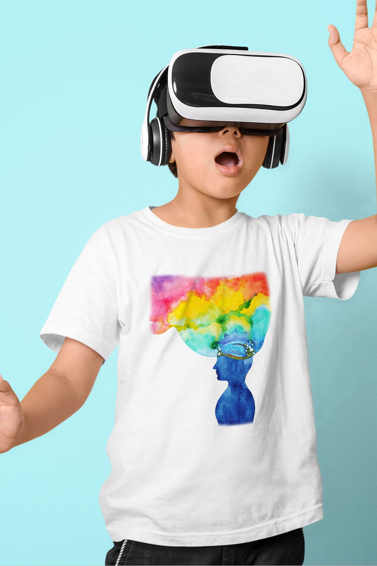 Psikolog Baskılı Beyaz Unisex Çocuk Tişört