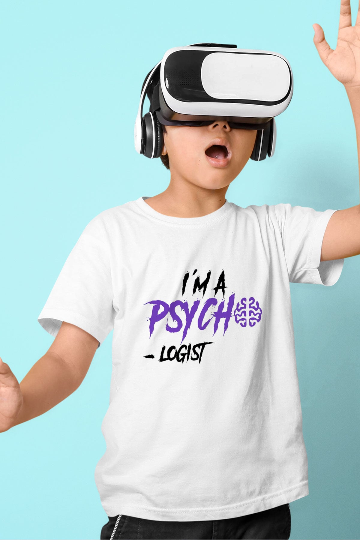 Psikolog Beyaz Unisex Çocuk Tişört