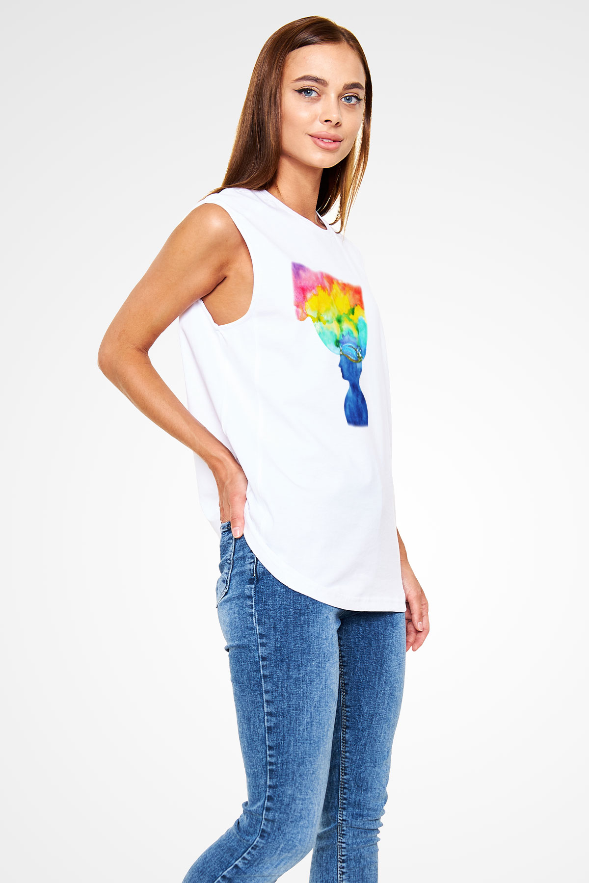 Psikolog Beyaz Unisex Kolsuz Tişört
