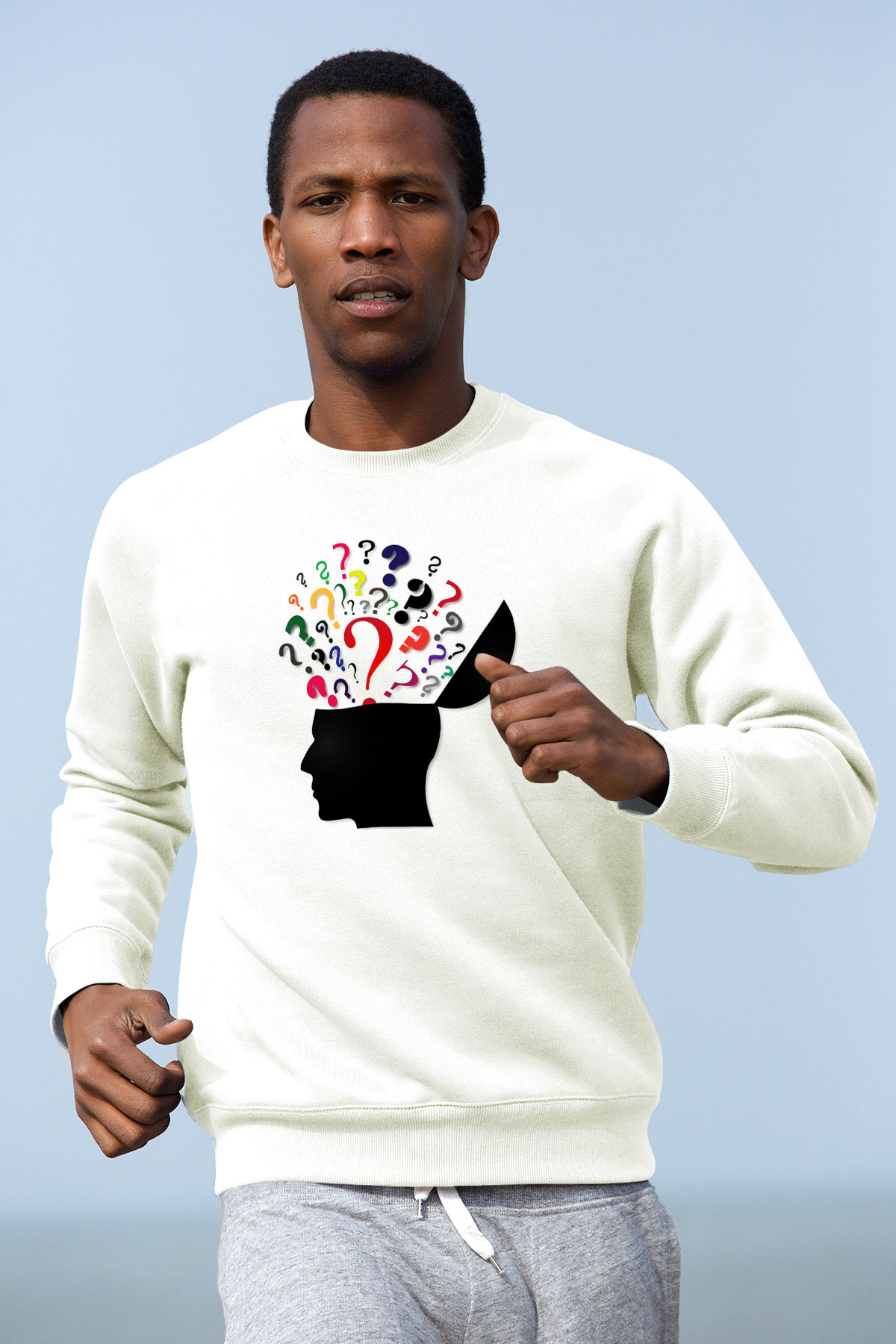 Psikolog Beyaz Unisex Sweatshirt