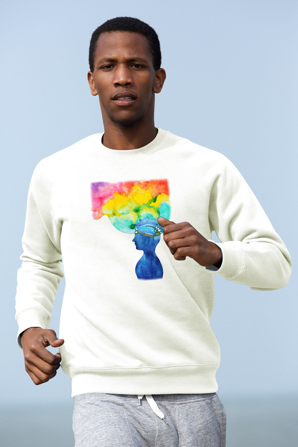 Psikolog Beyaz Unisex Sweatshirt