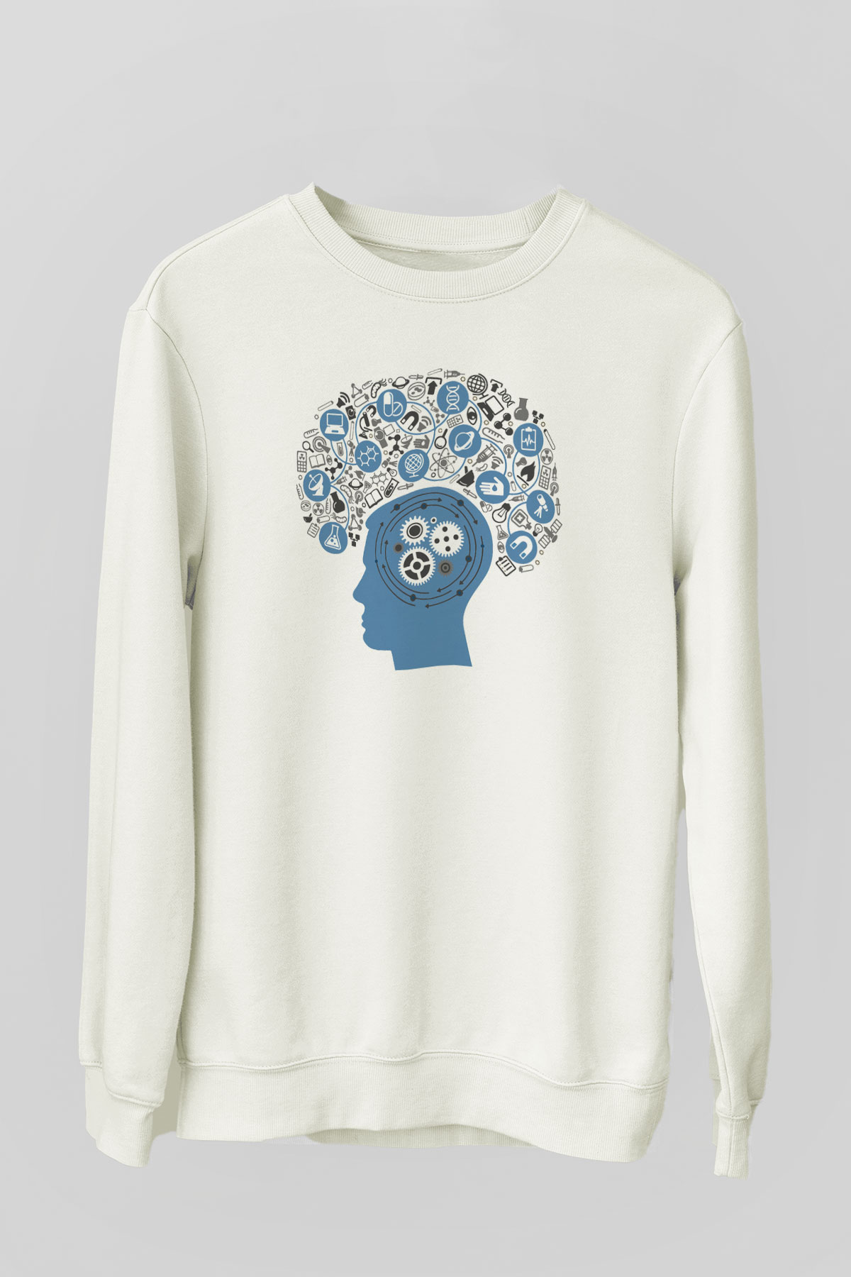 Psikolog Beyaz Unisex Sweatshirt