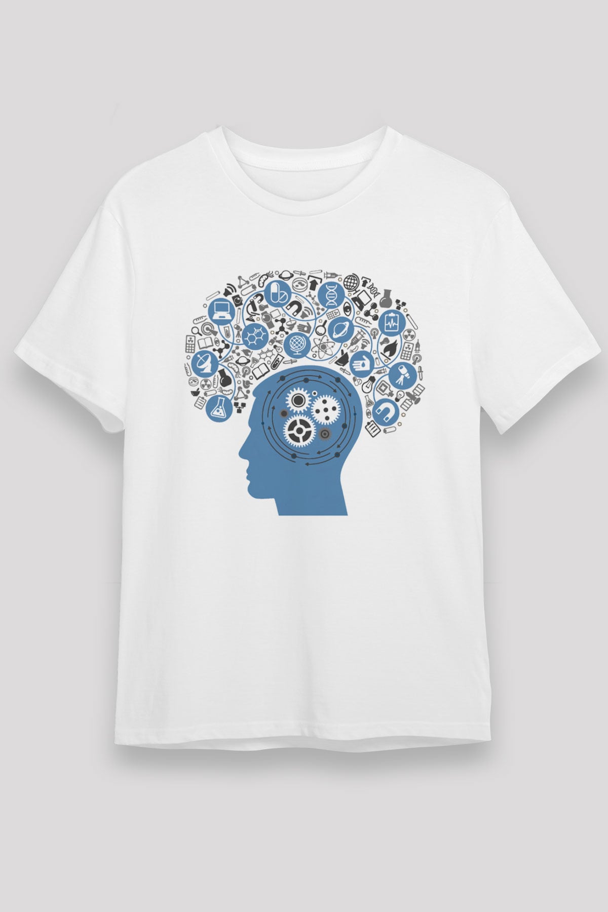 Psikolog Beyaz Unisex Tişört T-Shirt - TişörtFabrikası