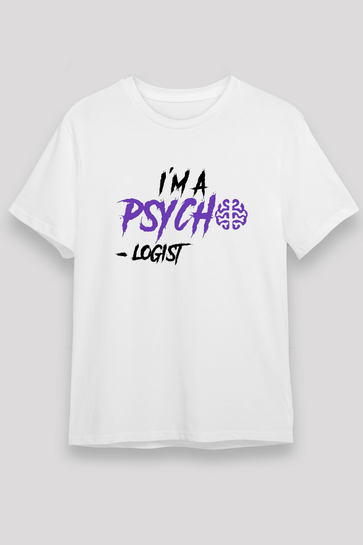 Psikolog Beyaz Unisex Tişört T-Shirt - TişörtFabrikası