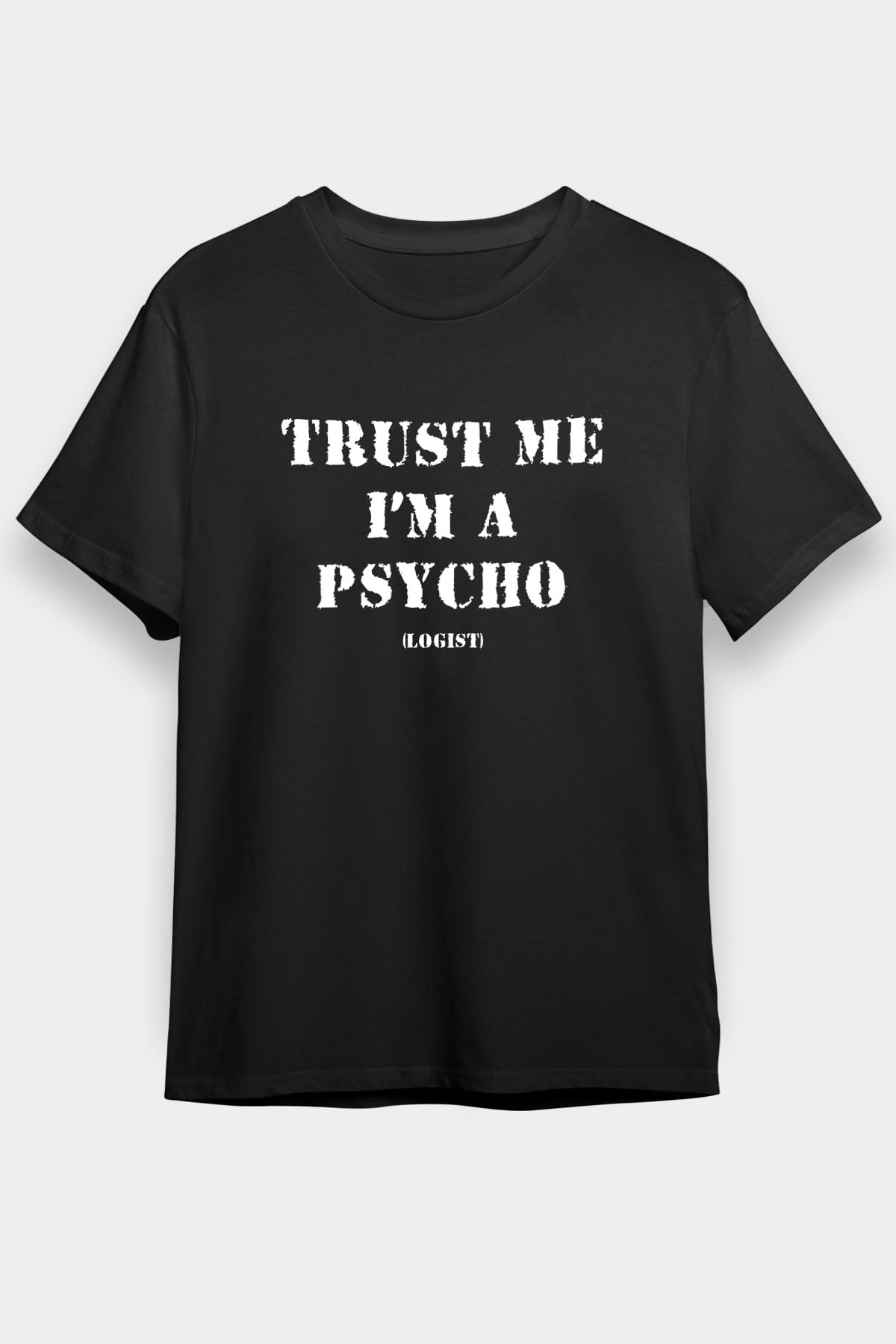 Psikolog Siyah Unisex Tişört T-Shirt - TişörtFabrikası