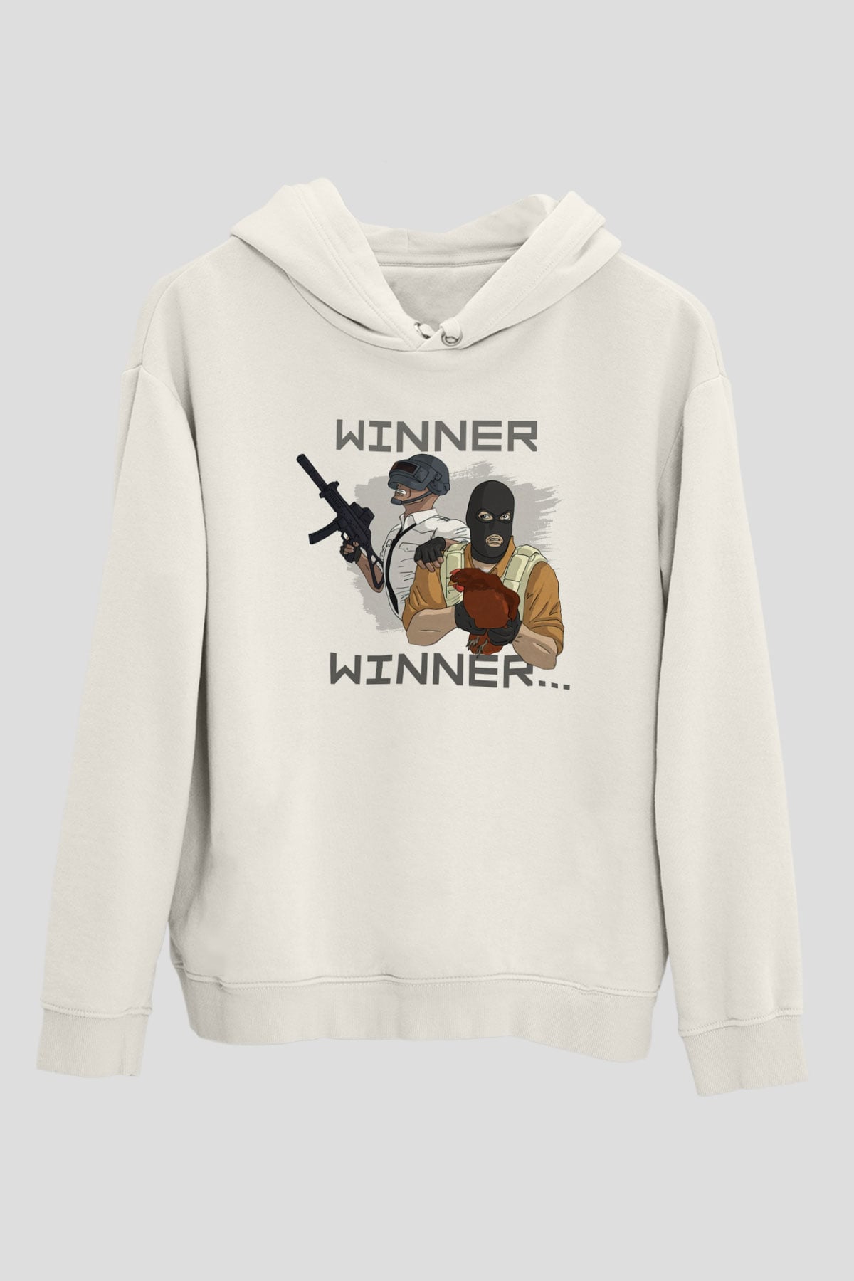 PUBG Beyaz Unisex Hoodie