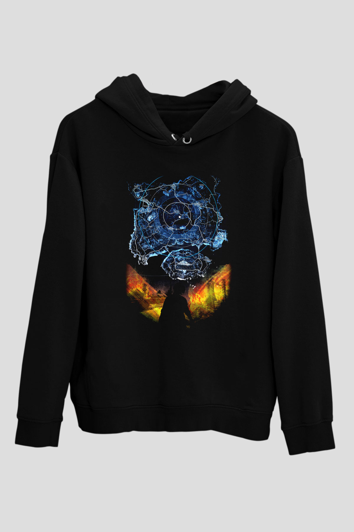 PUBG Siyah Unisex Hoodie