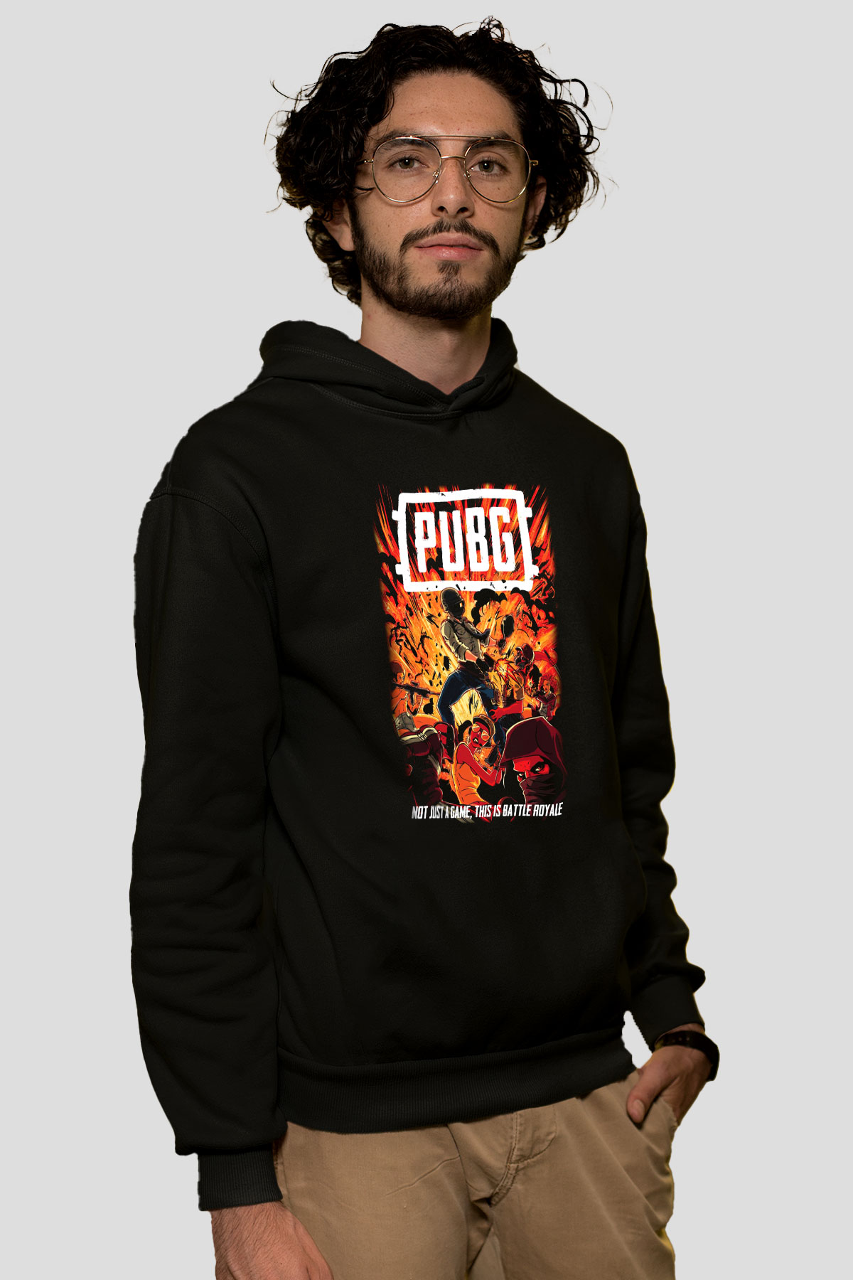 PUBG Siyah Unisex Hoodie