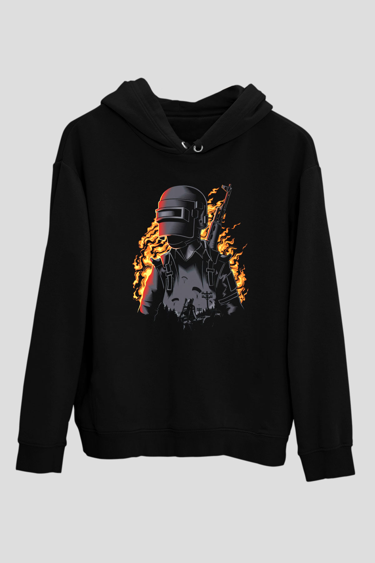 PUBG Siyah Unisex Hoodie