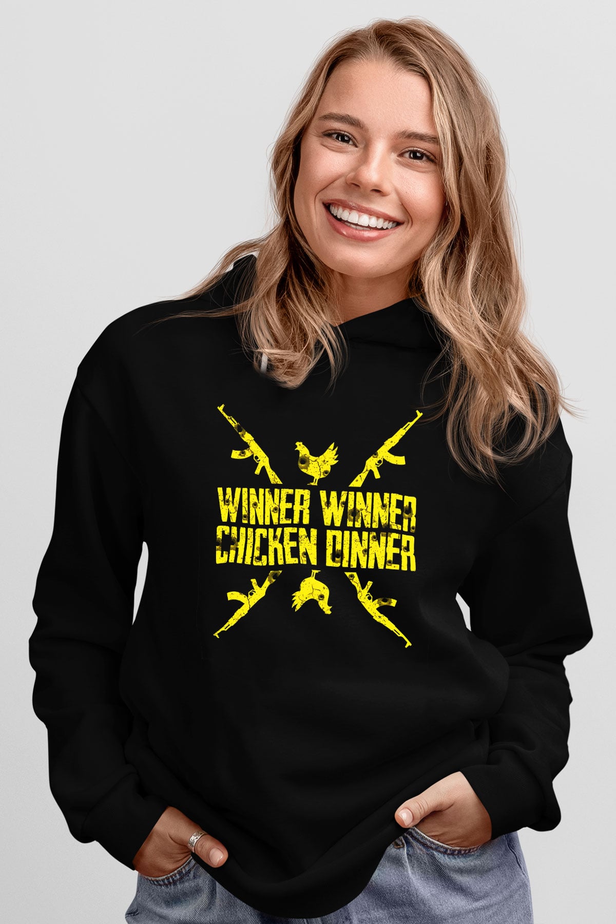 PUBG Siyah Unisex Hoodie
