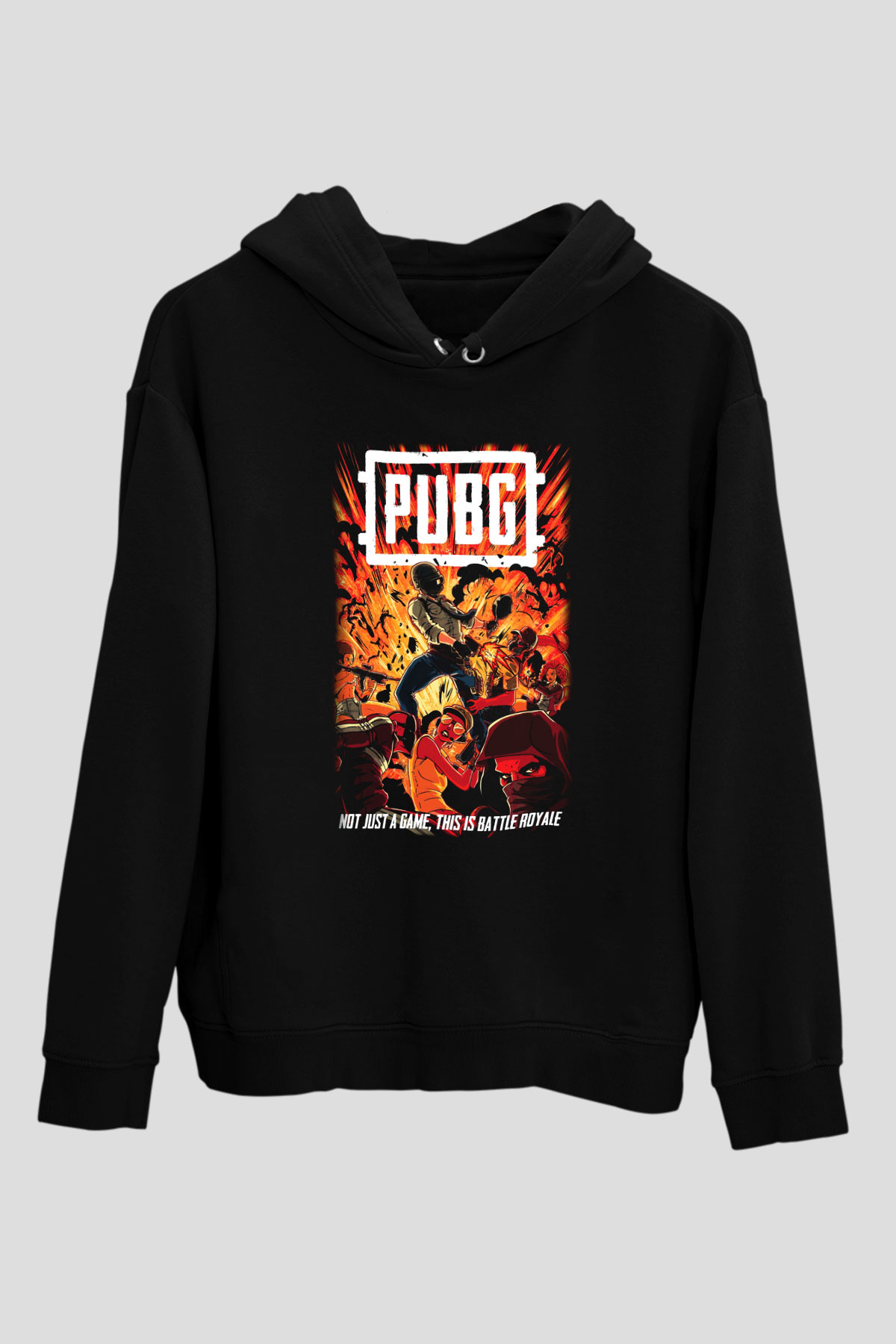 PUBG Siyah Unisex Hoodie