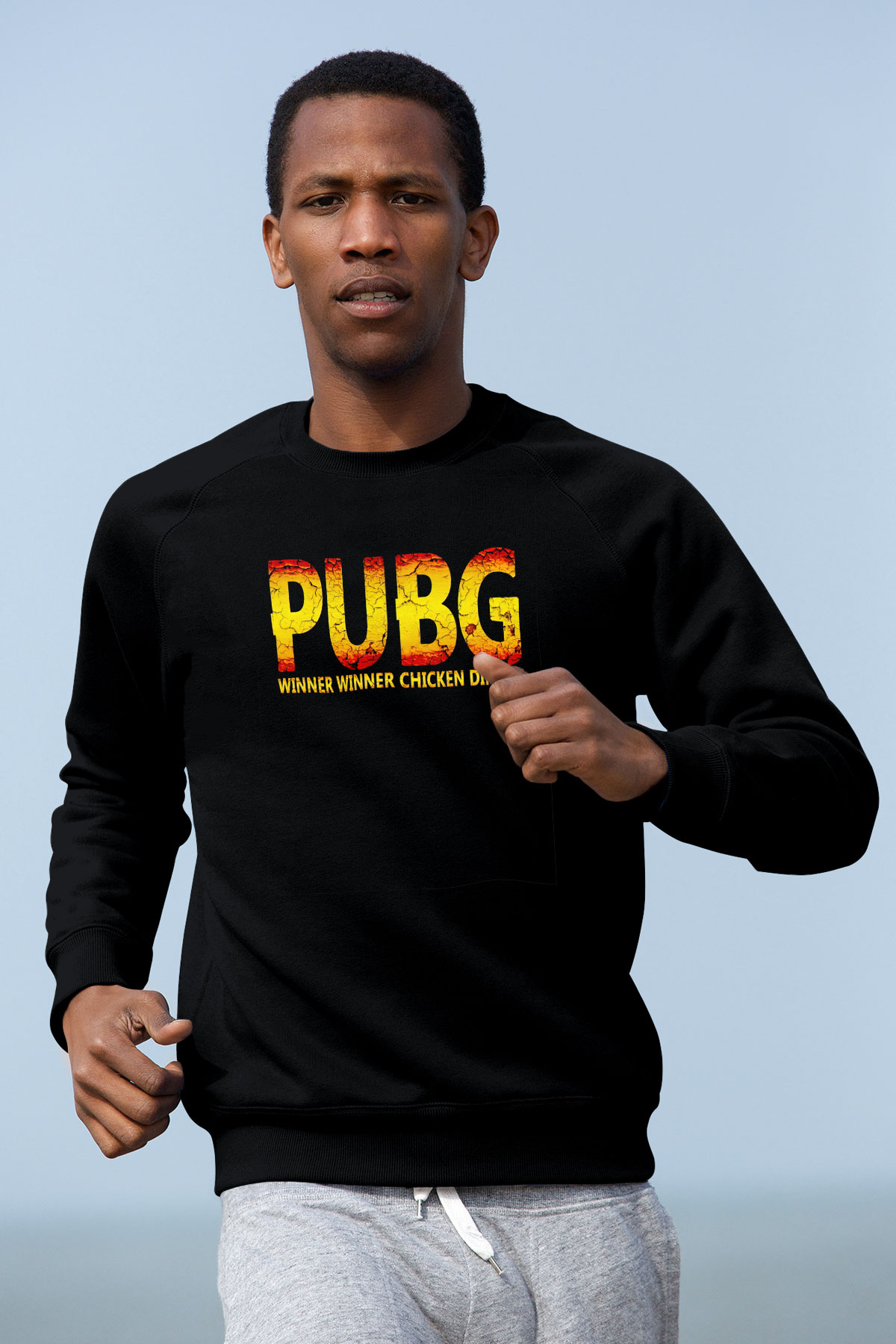 PUBG Siyah Unisex Sweatshirt