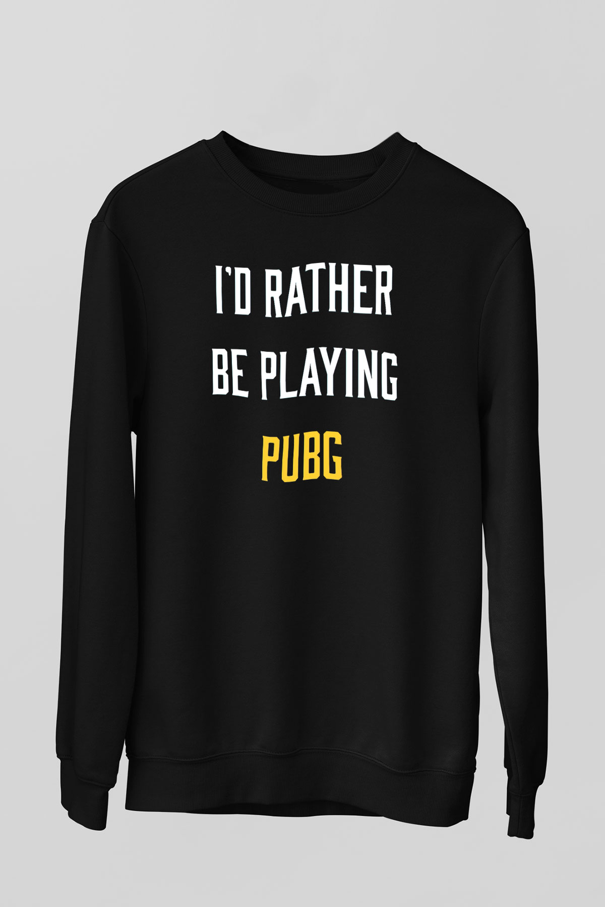 PUBG Siyah Unisex Sweatshirt