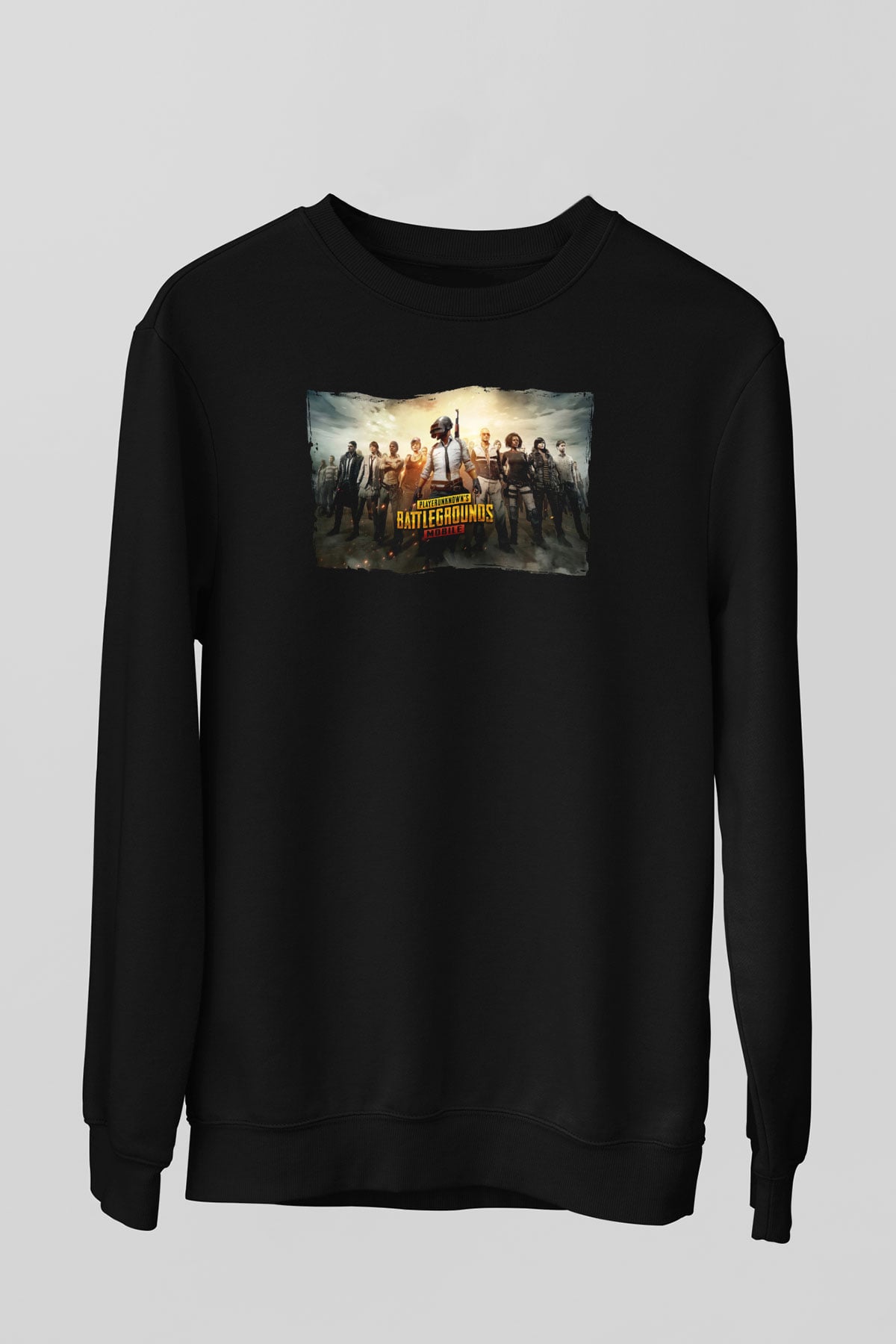 PUBG Siyah Unisex Sweatshirt