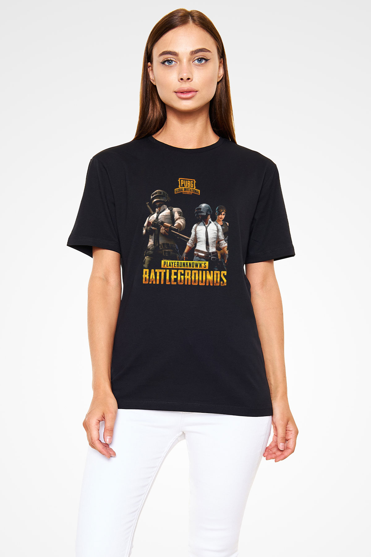 PUBG Siyah Unisex Tişört T-Shirt