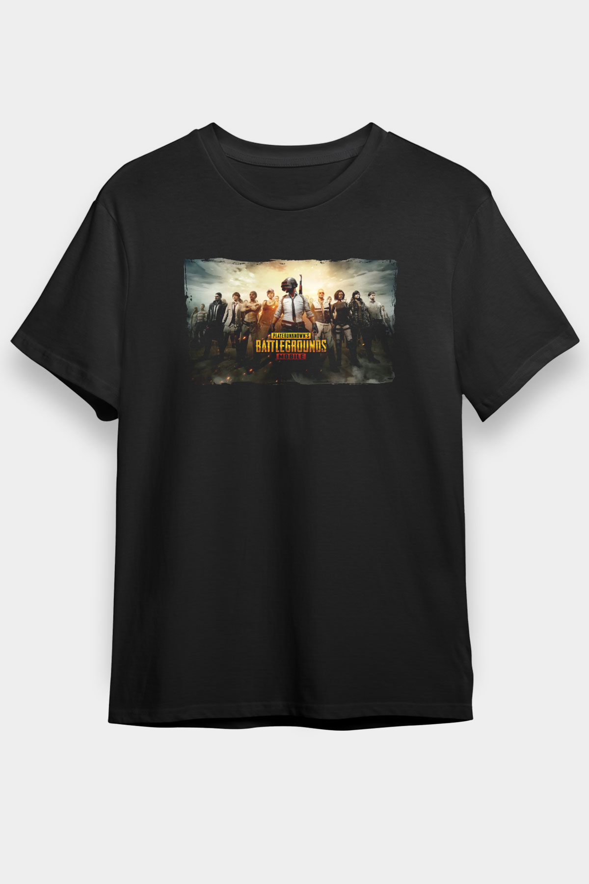 PUBG Siyah Unisex Tişört T-Shirt