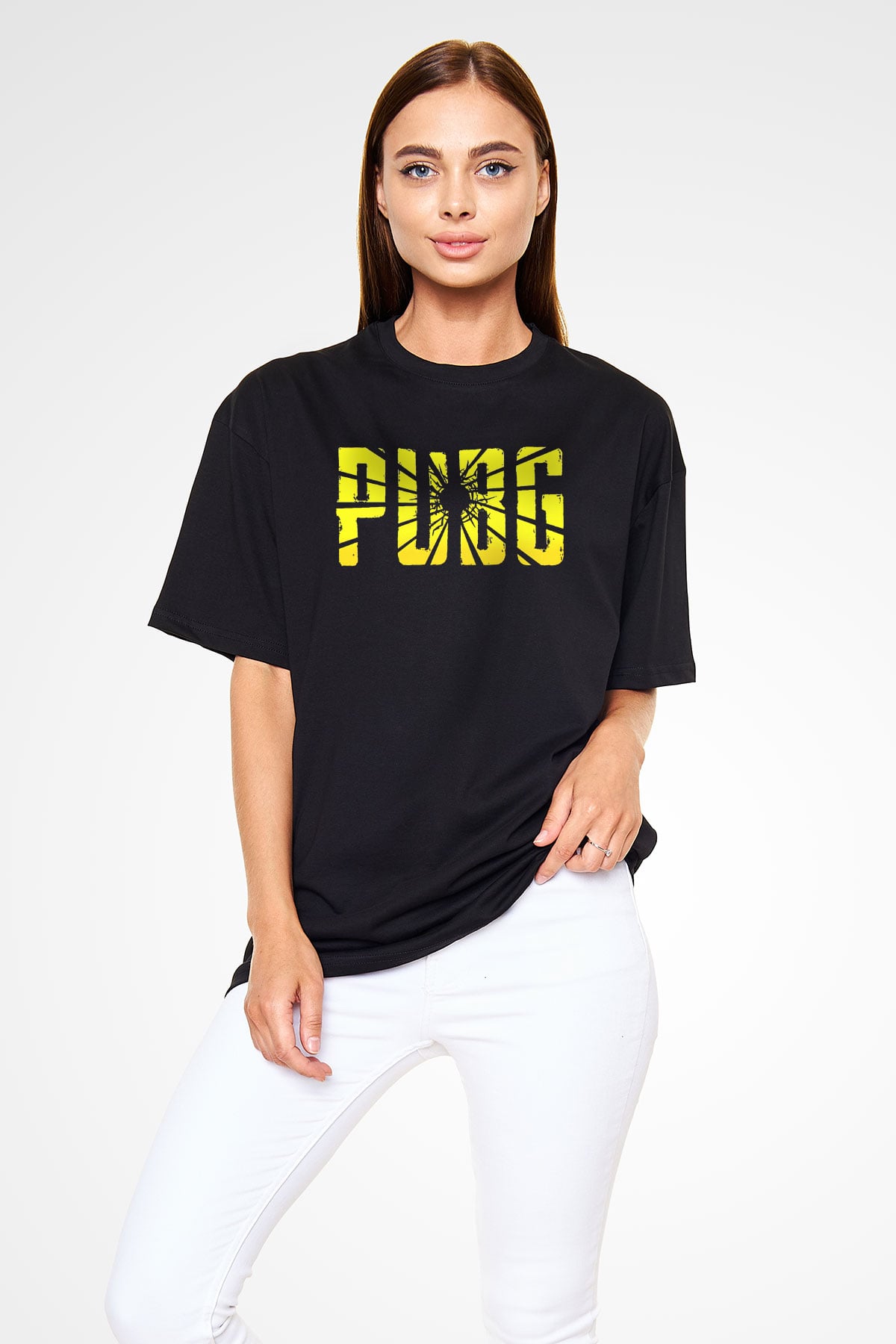 PUBG Siyah Oversize Tişört Oversize T-shirt