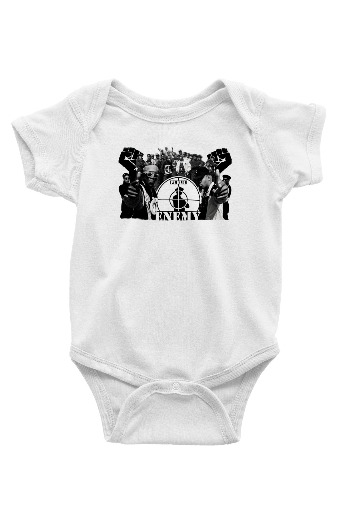 Public Enemy Beyaz Bebek Body - Zıbın