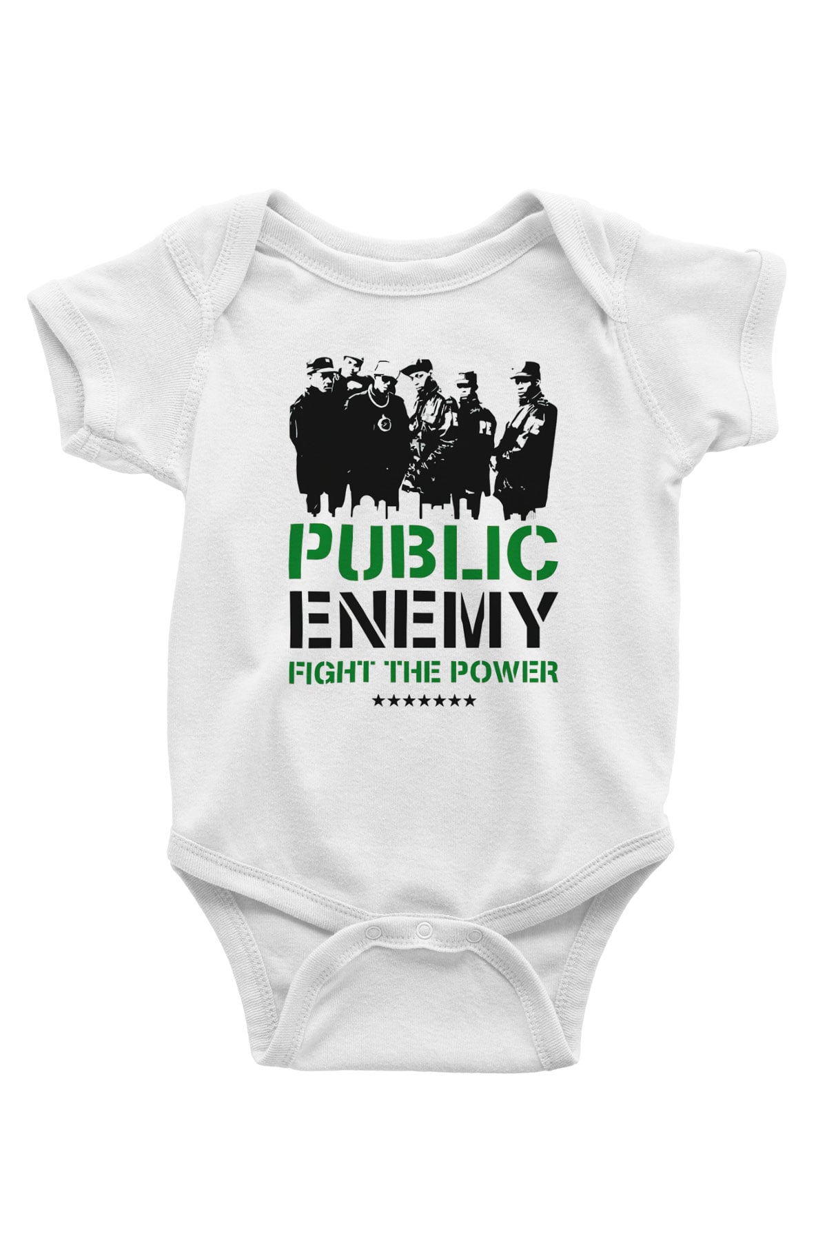 Public Enemy Beyaz Bebek Body - Zıbın