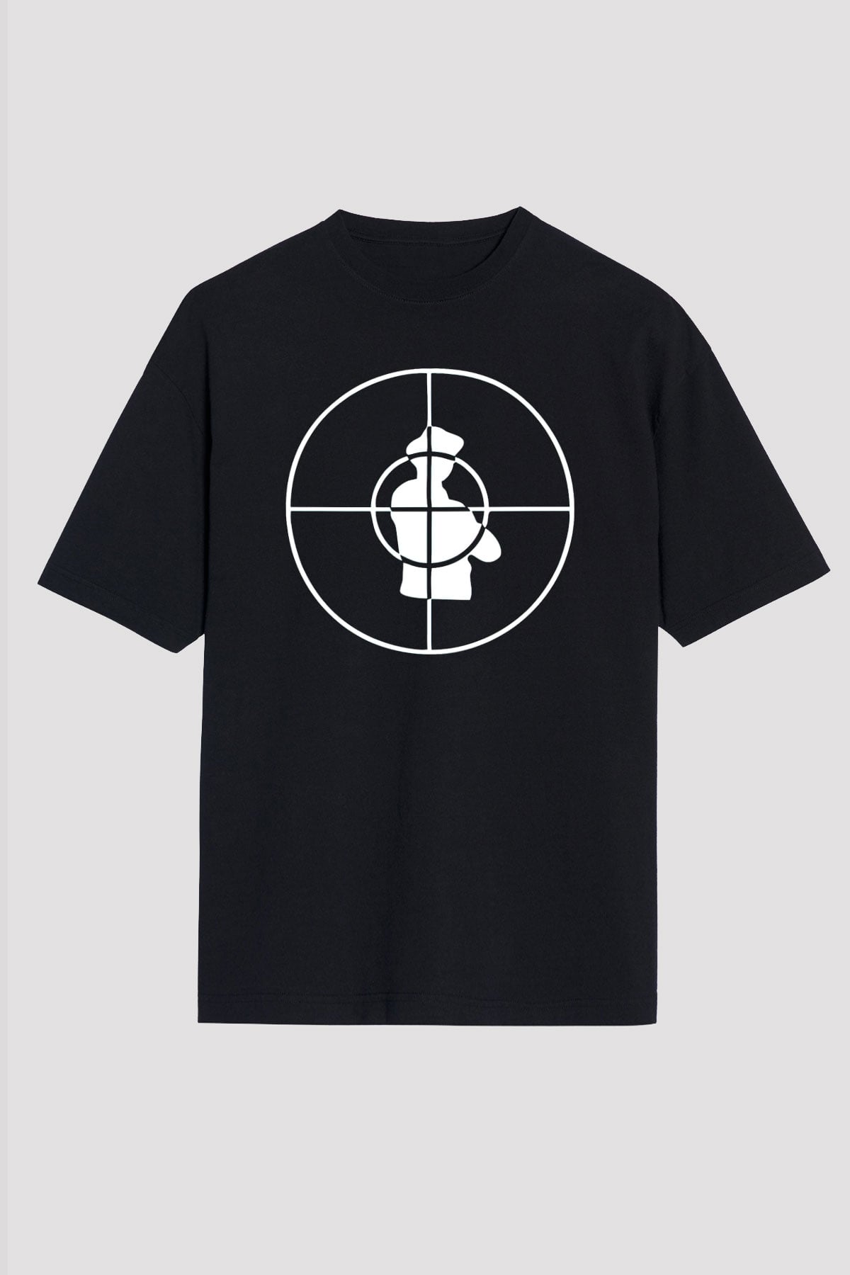 Public Enemy Siyah Unisex Oversize Tişört T-Shirt