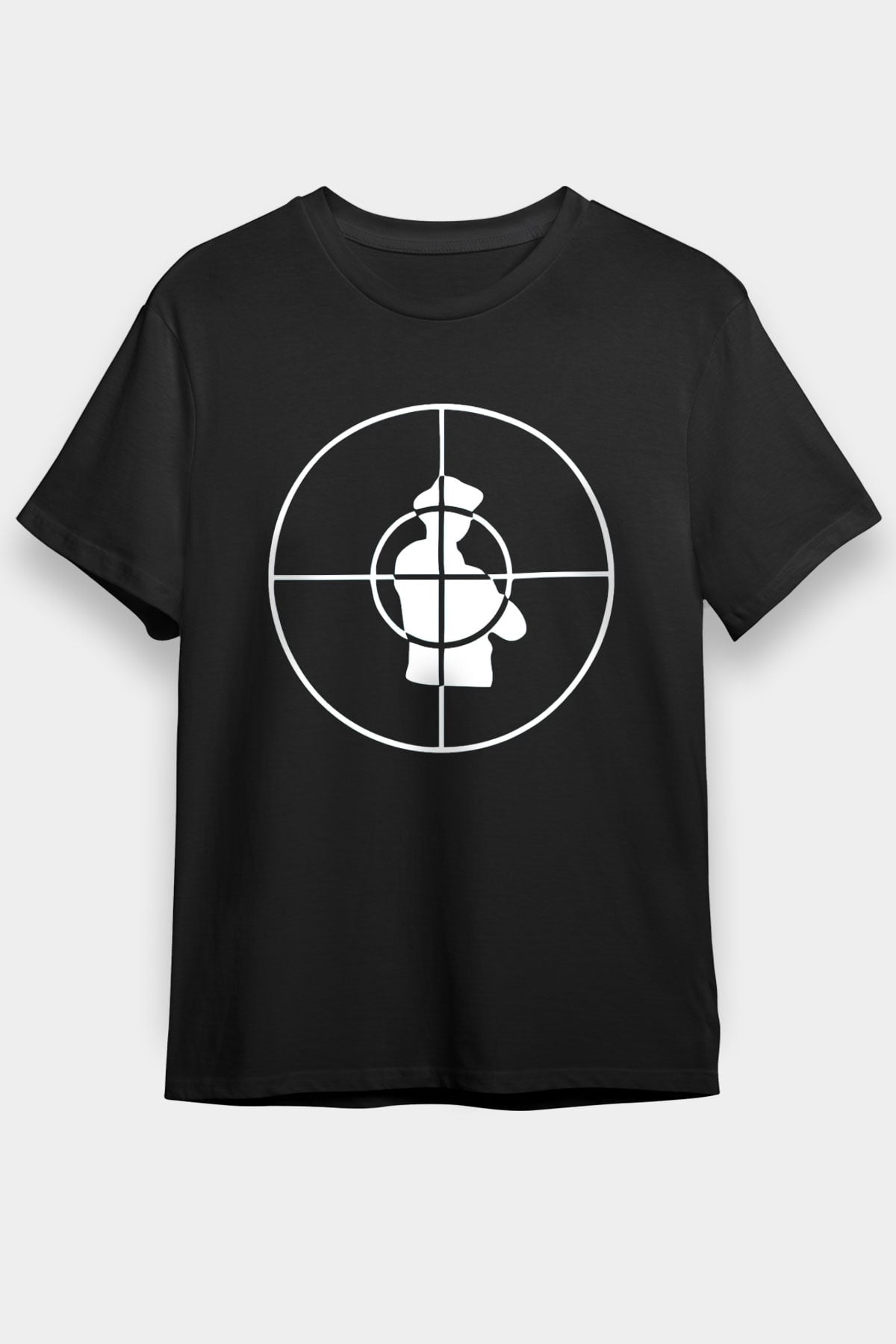 Public Enemy Siyah Unisex Tişört T-Shirt - TişörtFabrikası