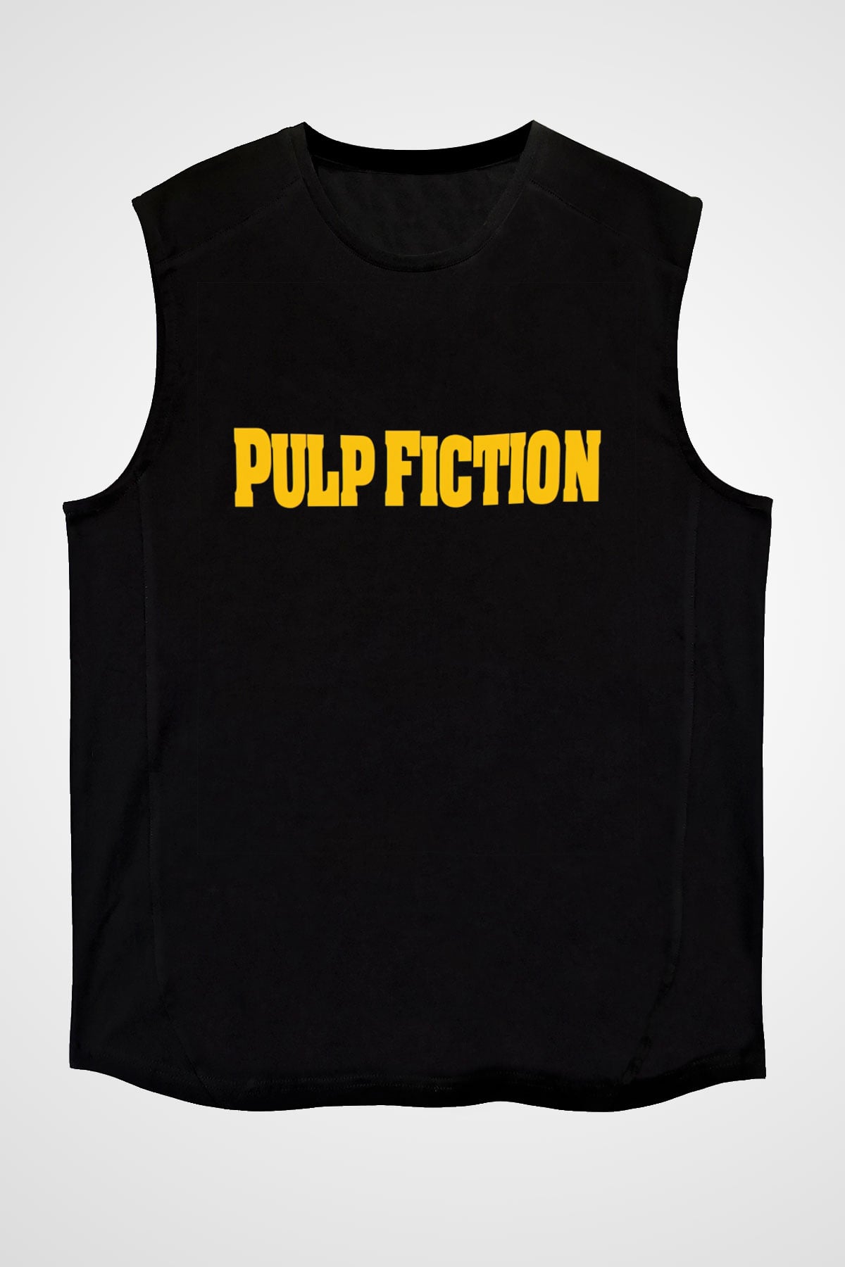 Pulp Fiction Siyah Unisex Kolsuz Tişört