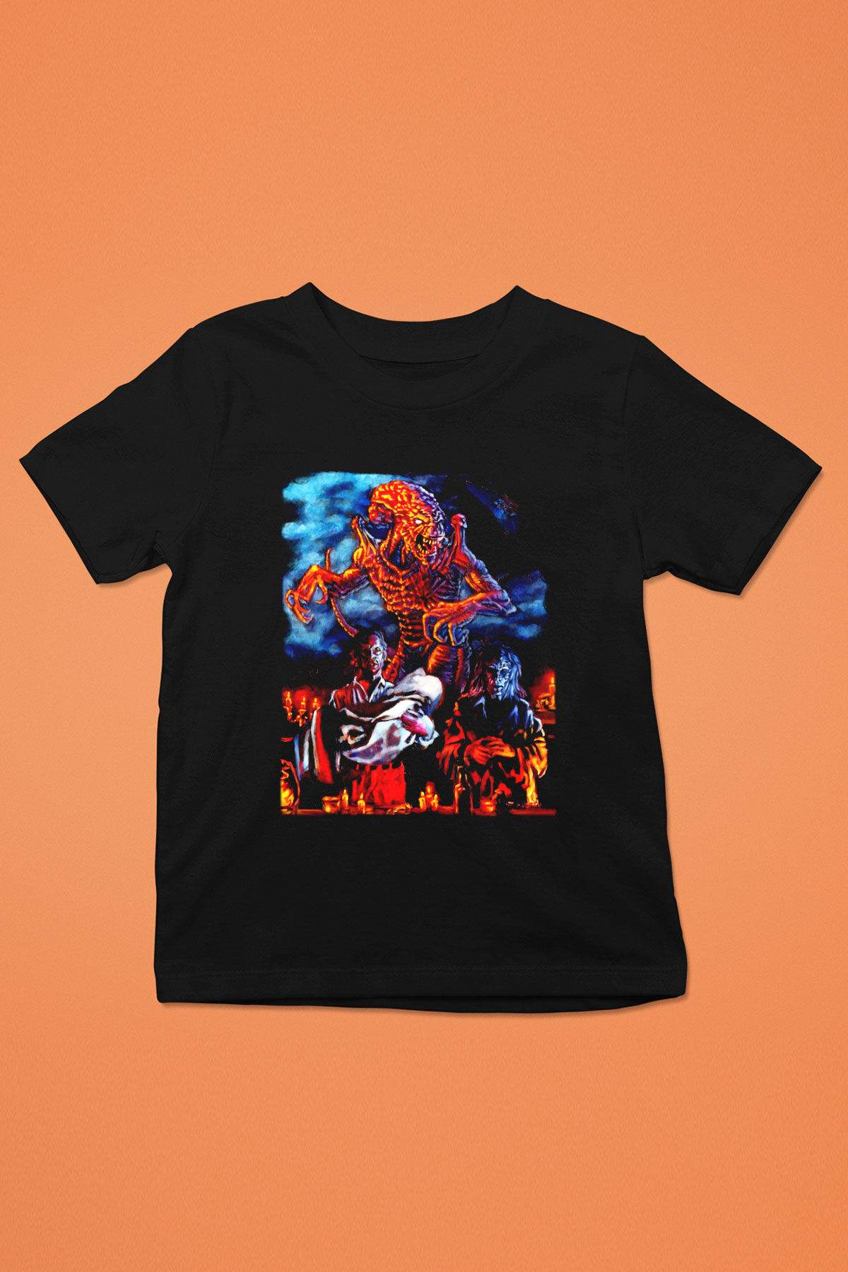 Pumpkinhead Baskılı Siyah Unisex Çocuk Tişört