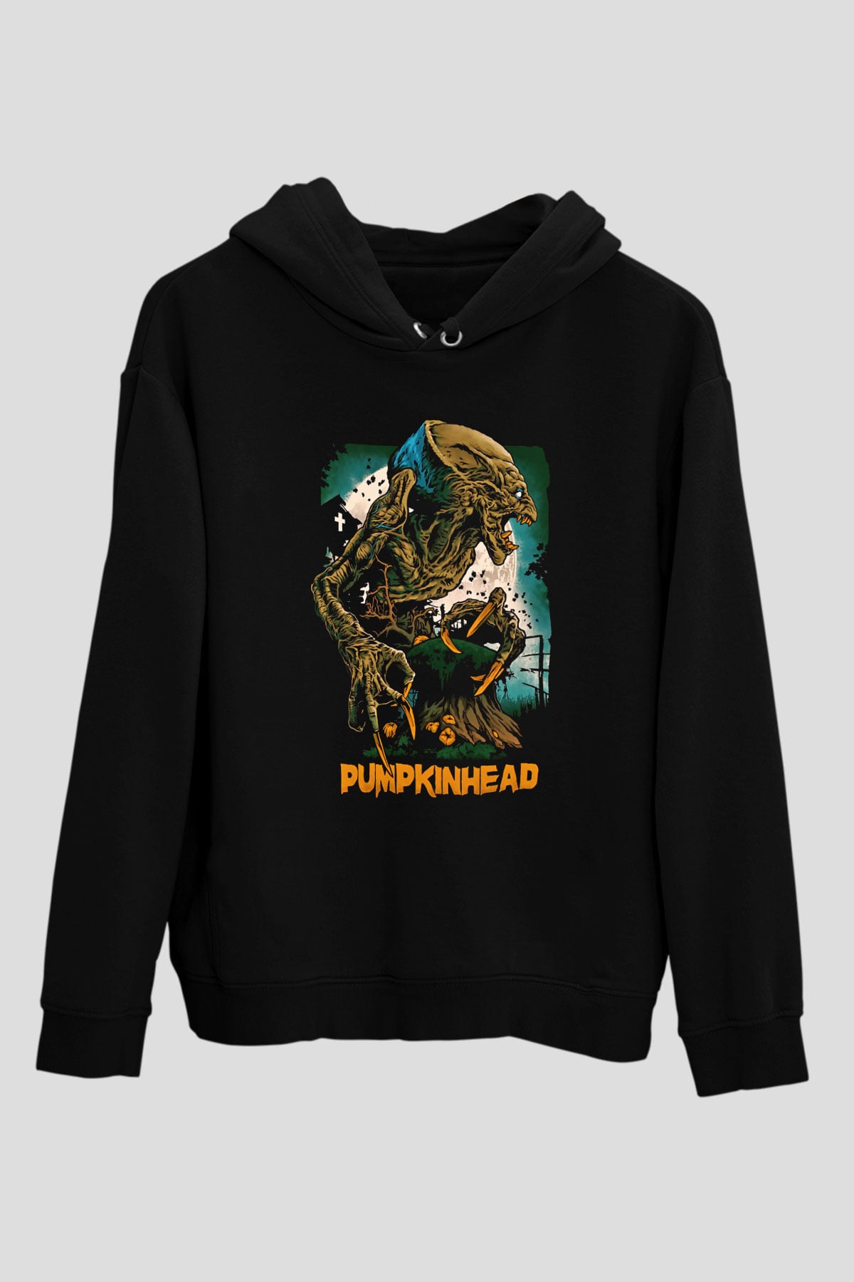 Pumpkinhead Siyah Unisex Kapüşonlu Sweatshirt