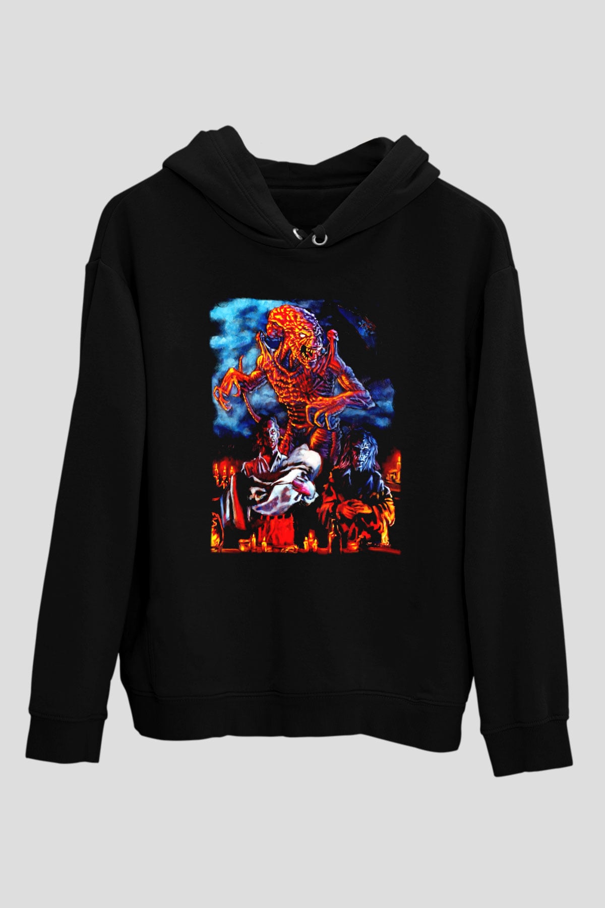 Pumpkinhead Siyah Unisex Kapüşonlu Sweatshirt