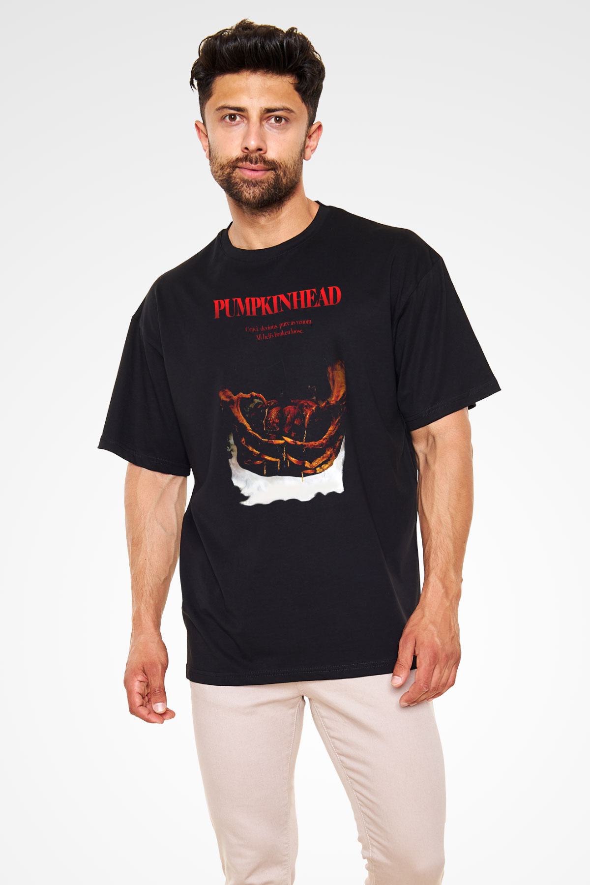Pumpkinhead Siyah Unisex Oversize Tişört