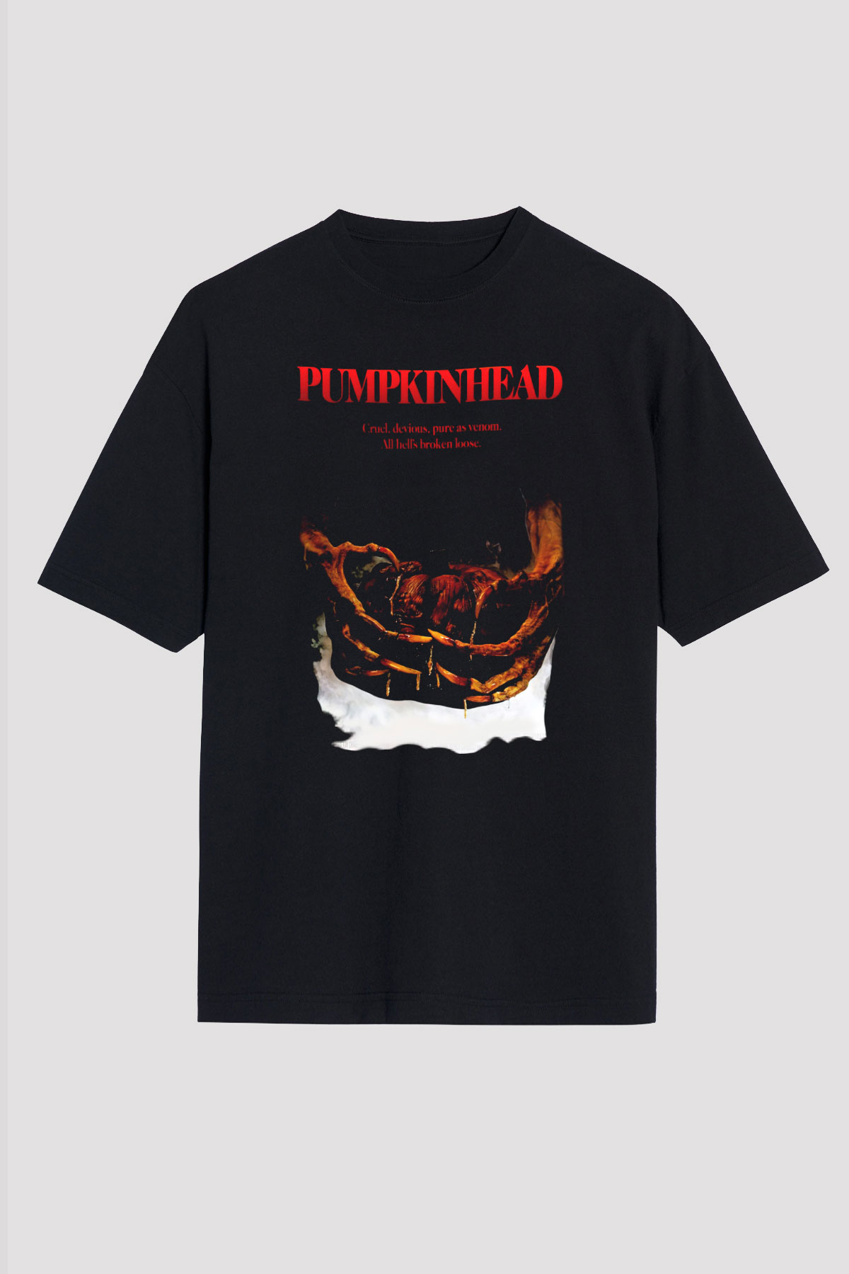 Pumpkinhead Siyah Unisex Oversize Tişört