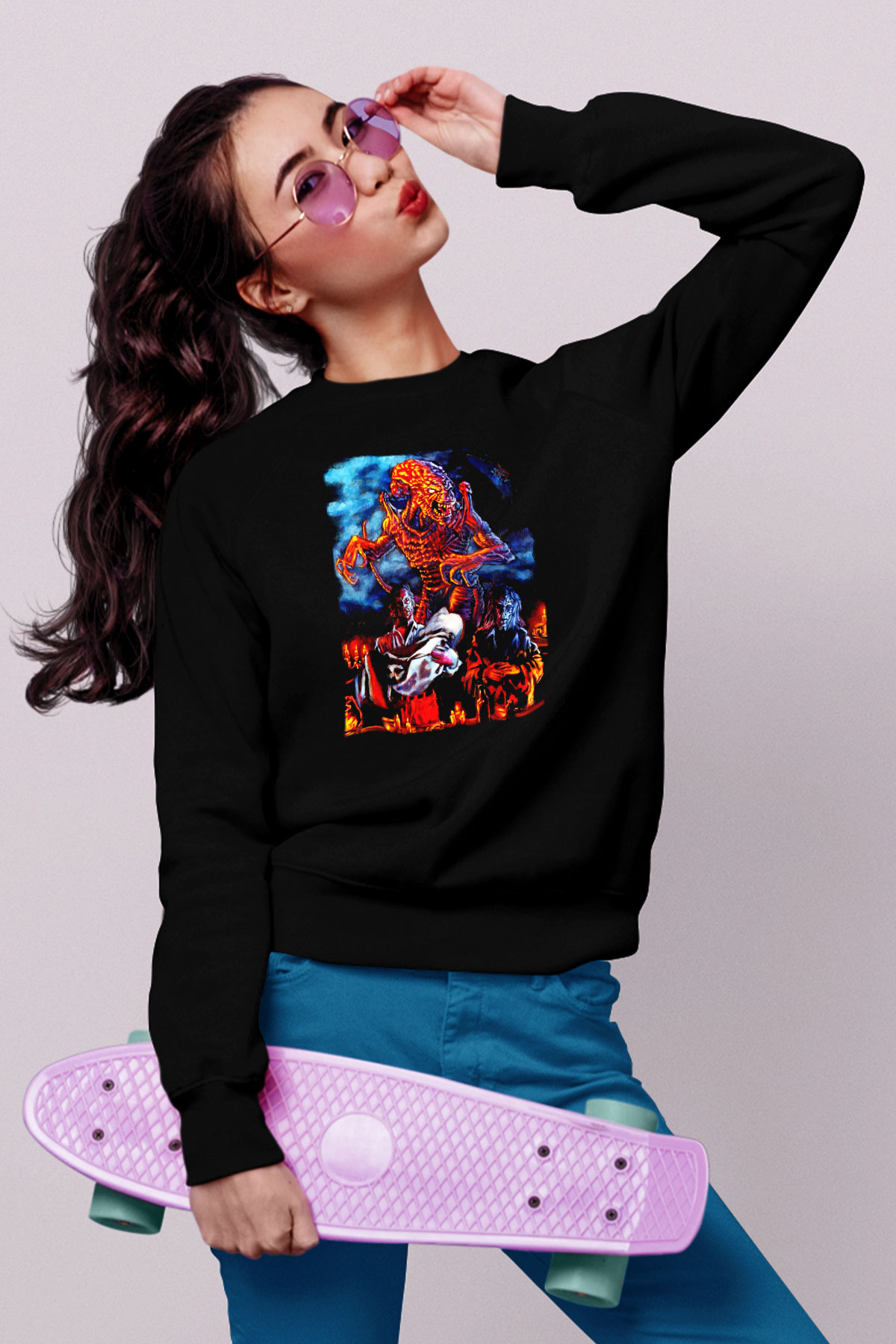 Pumpkinhead Siyah Unisex Sweatshirt