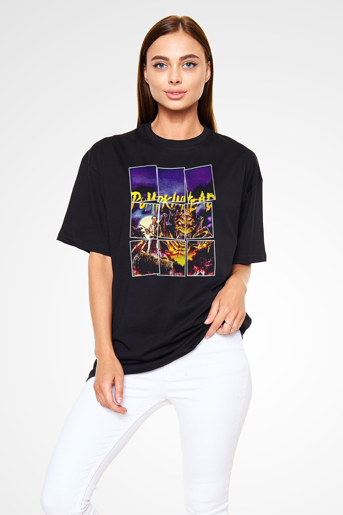 Pumpkinhead Siyah Oversize Tişört