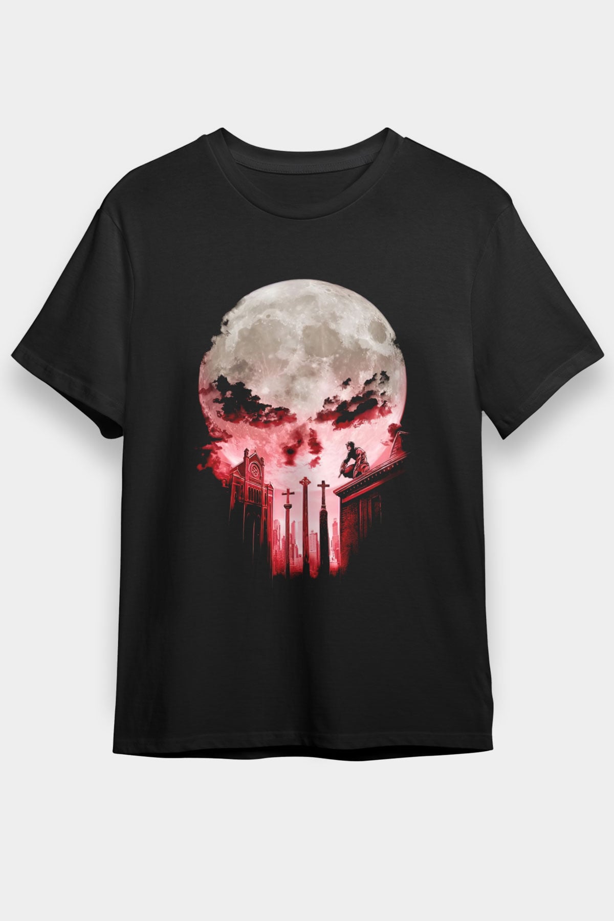 Punisher Siyah Unisex Tişört T-Shirt