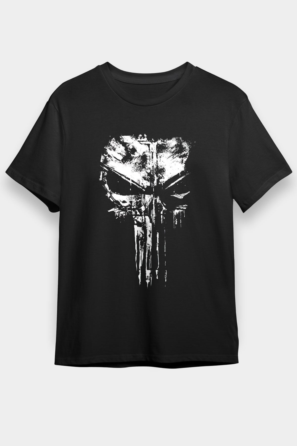 Punisher Siyah Unisex Tişört T-Shirt