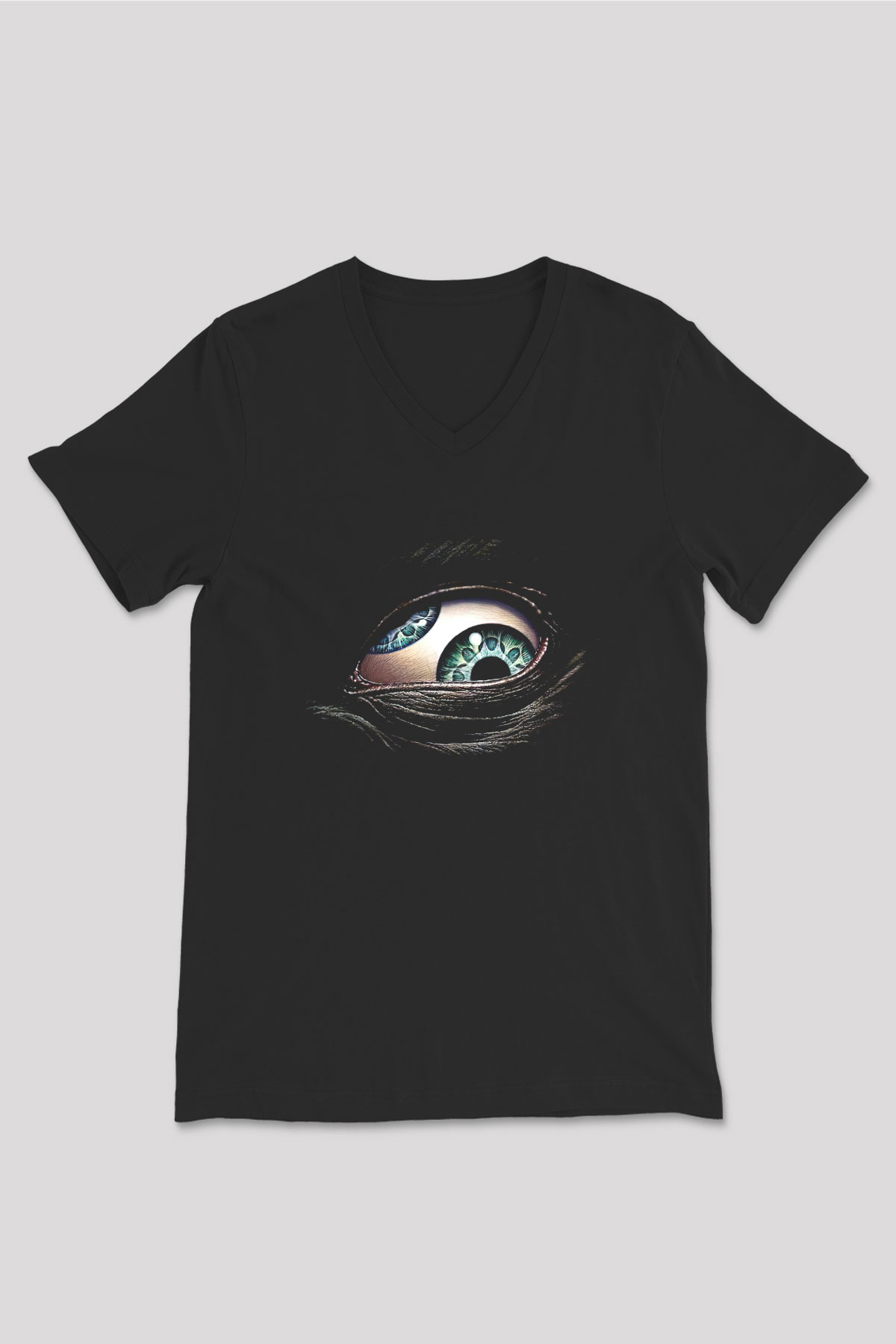 Puscifer Baskılı Unisex Siyah V Yaka Tişört - Tshirt