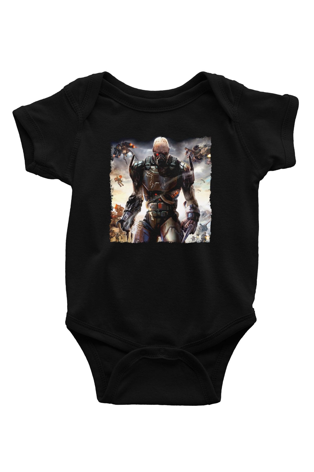 Quake Wars Siyah Bebek Body - Zıbın