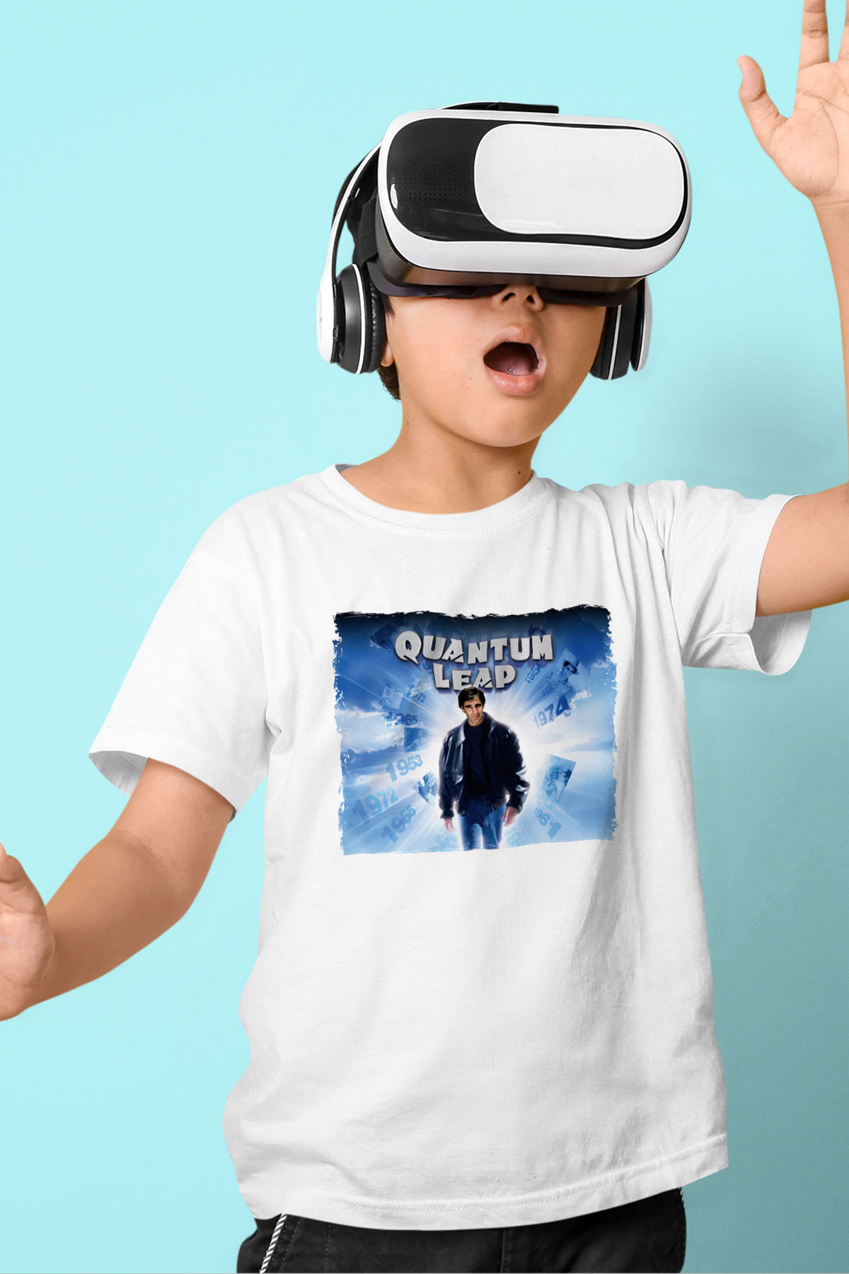 Quantum Leap Beyaz Unisex  Çocuk Tişört
