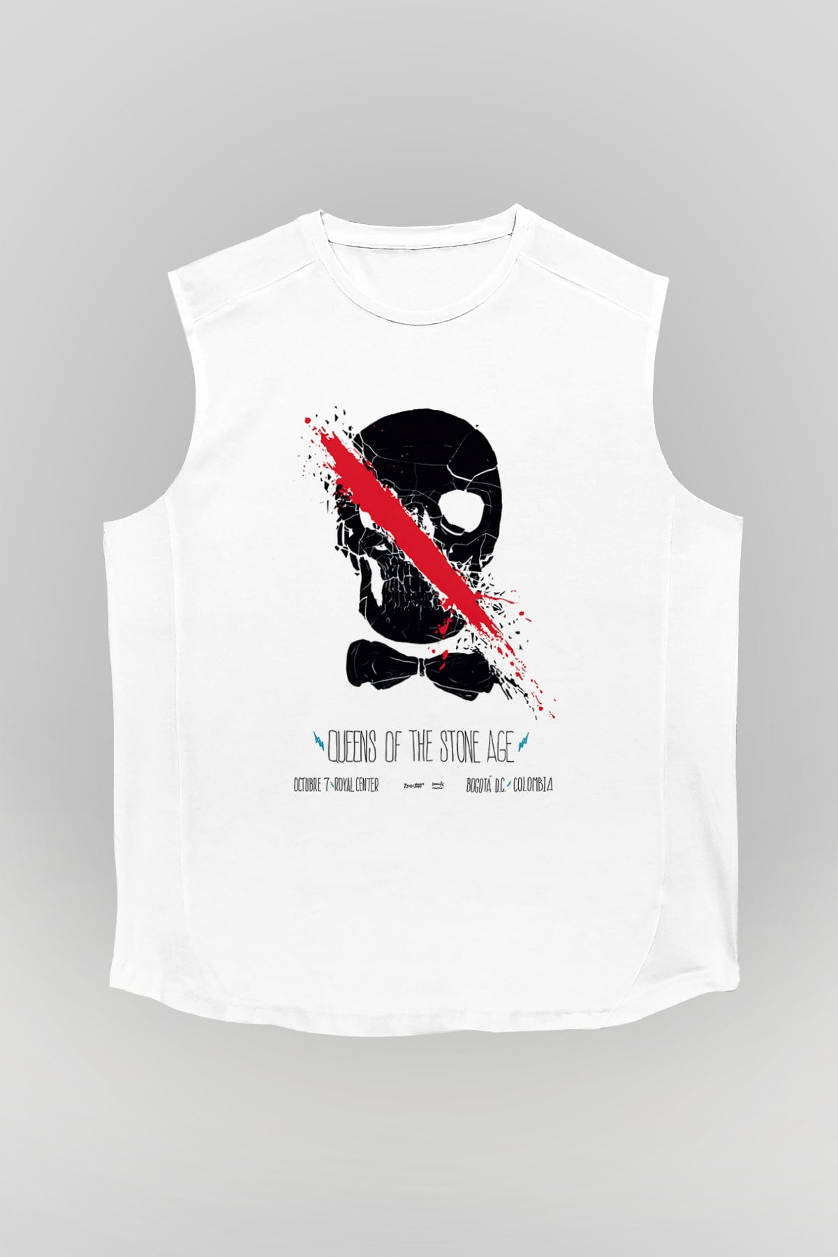 Queens of the Stone Age Beyaz Unisex Kolsuz Tişört
