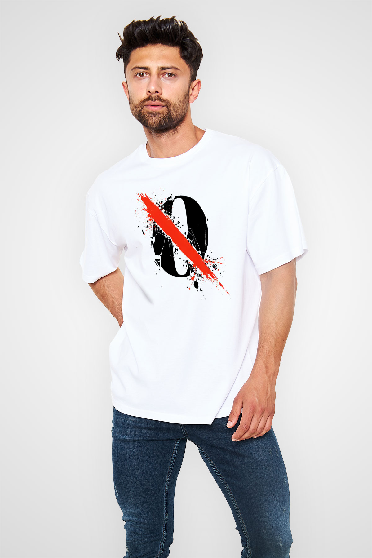 Queens of the Stone Age Beyaz Unisex Oversize Tişört T-Shirt