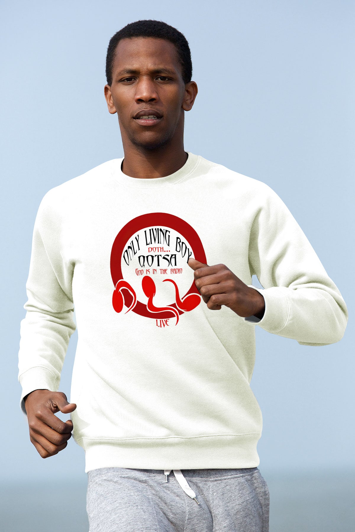 Queens of the Stone Age Beyaz Unisex Sweatshirt