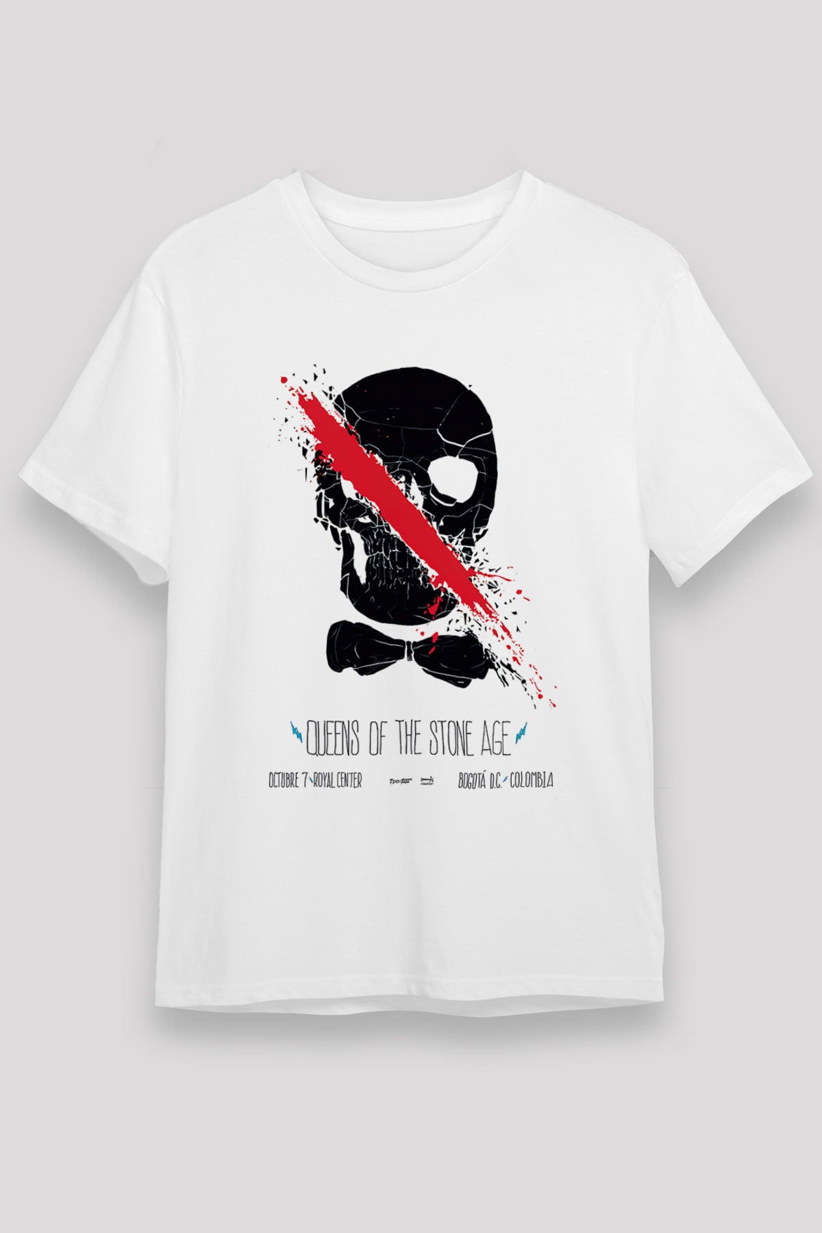 Queens of the Stone Age Beyaz Unisex Tişört T-Shirt - TişörtFabrikası