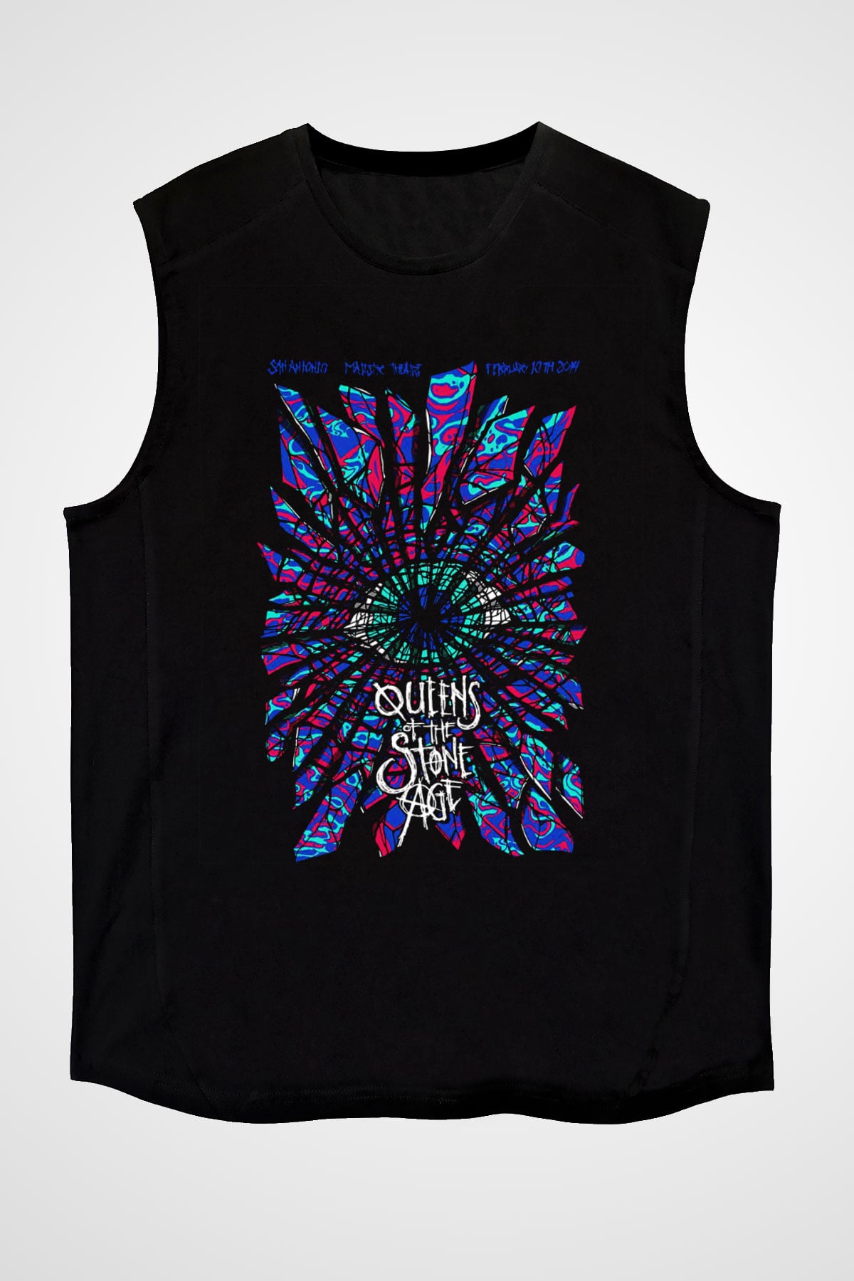 Queens of the Stone Age Siyah Unisex Kolsuz Tişört