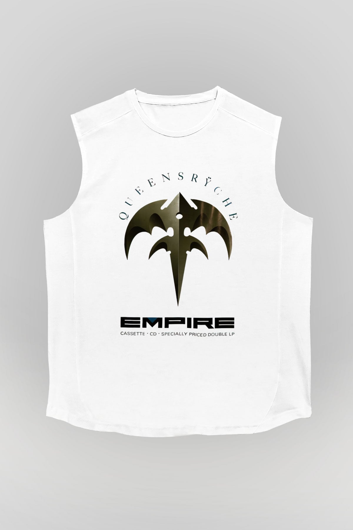 Queensryche Beyaz Unisex Kolsuz Tişört