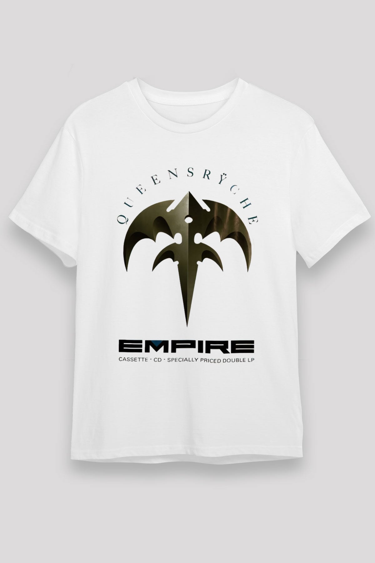 Queensryche Beyaz Unisex Tişört T-Shirt - TişörtFabrikası